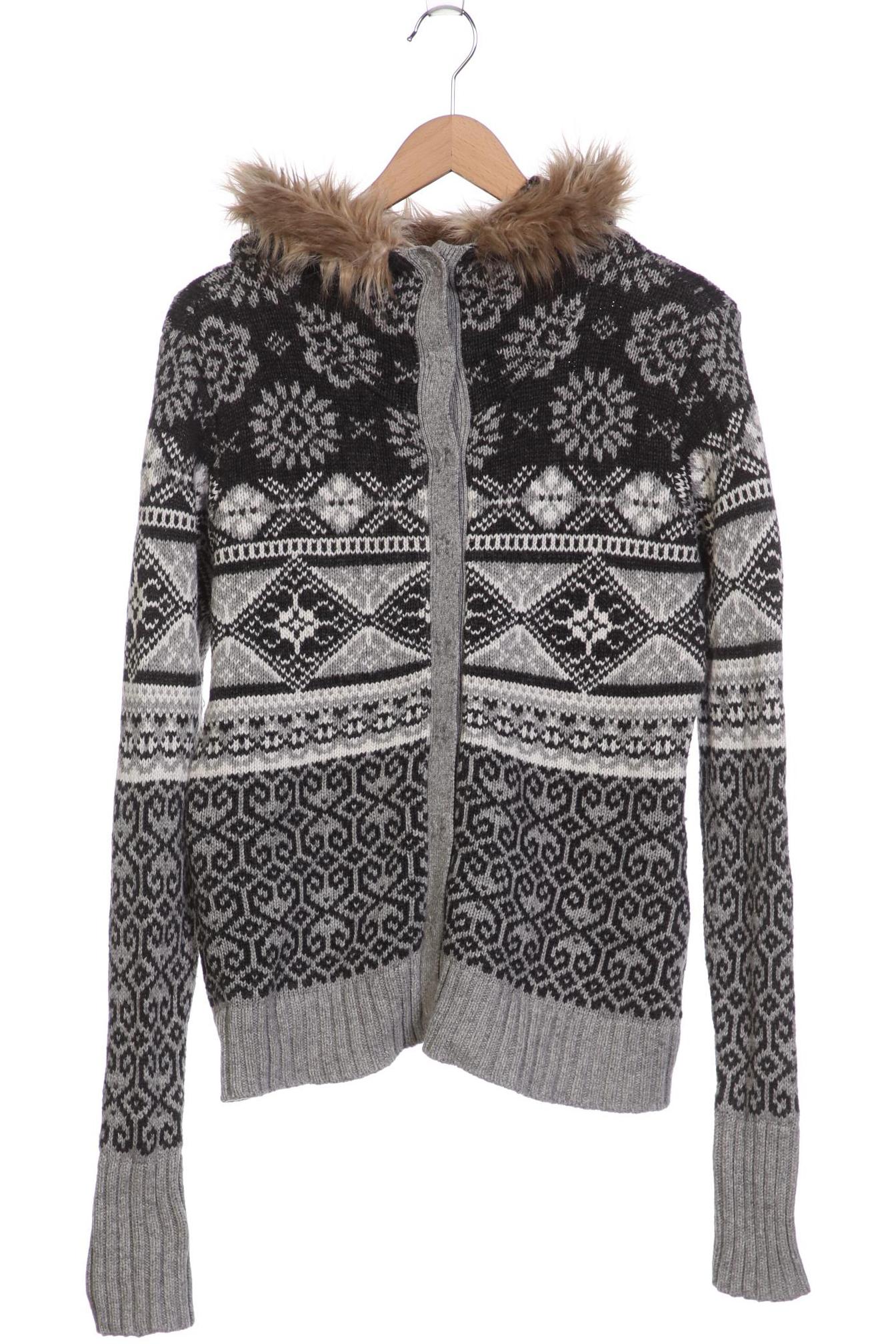 

H&M Damen Strickjacke, grau, Gr. 42