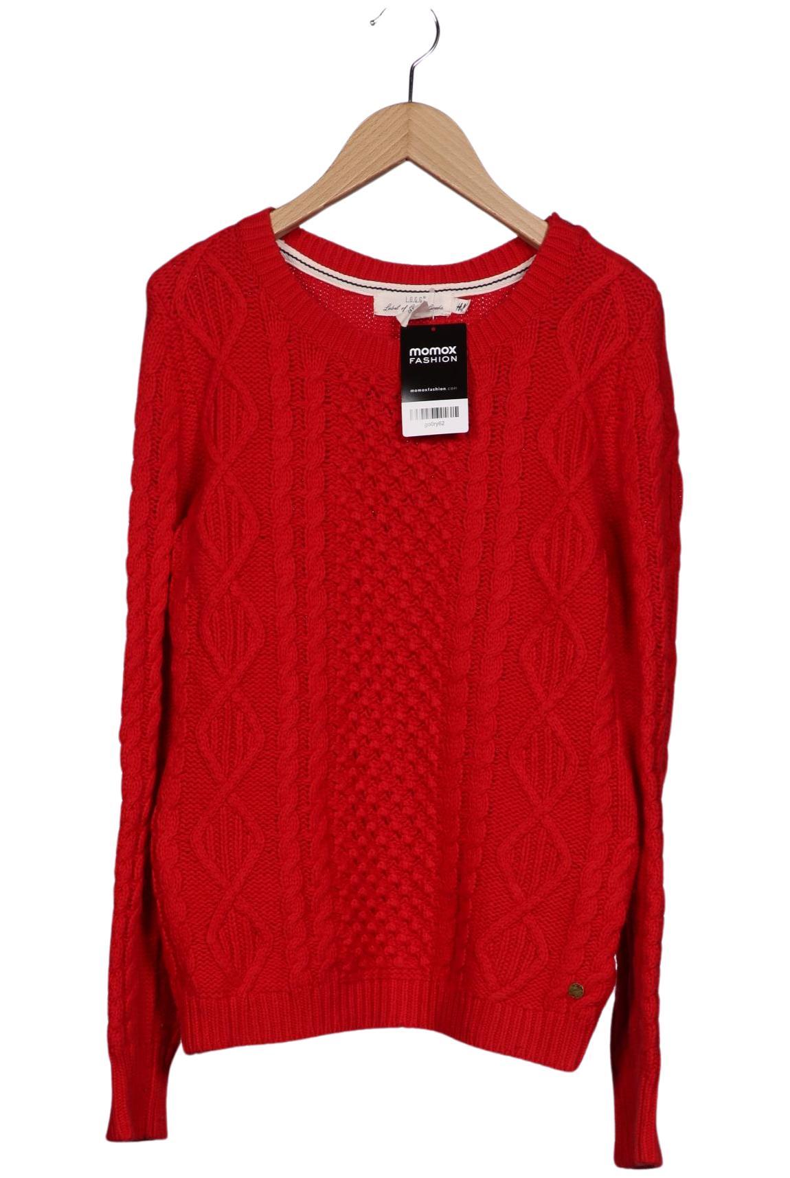 

H&M Damen Pullover, rot, Gr. 36