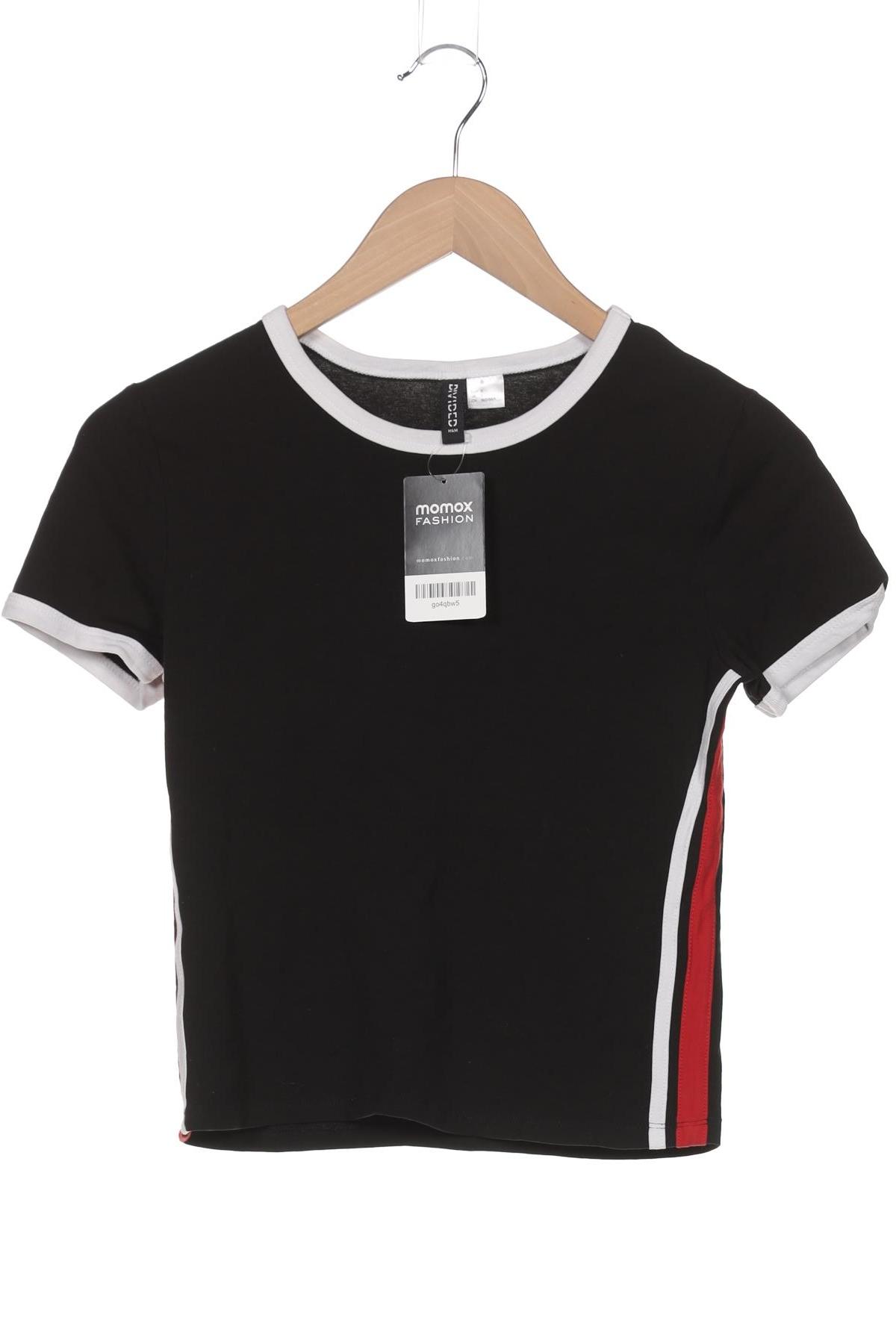 

H&M Damen T-Shirt, schwarz, Gr. 36