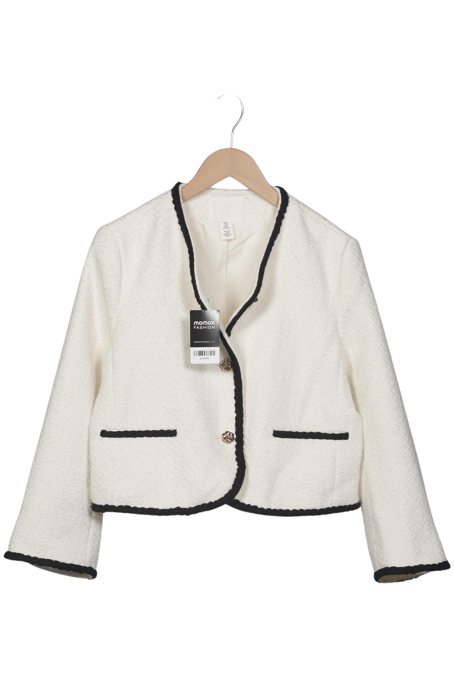 

H&M Damen Jacke, cremeweiß, Gr. 38