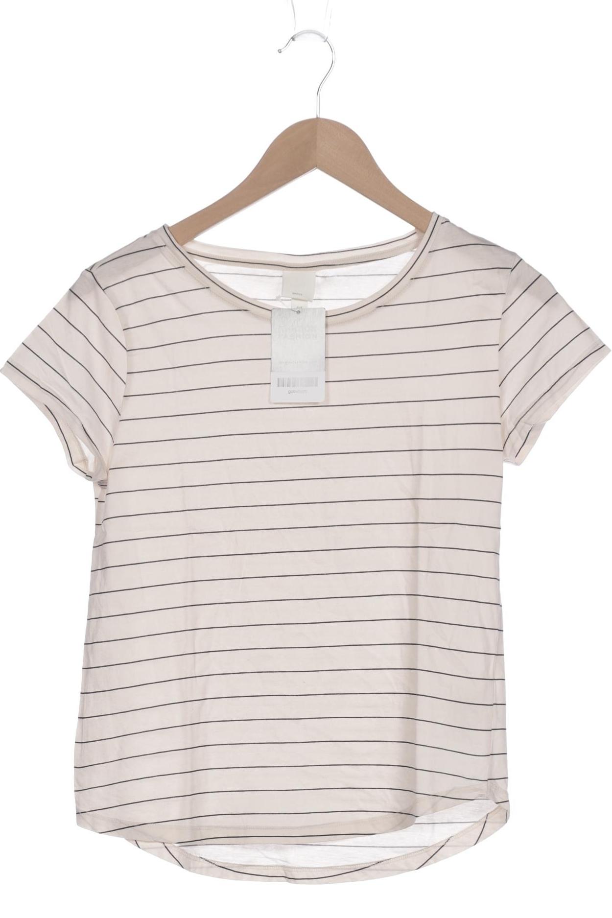 

H&M Damen T-Shirt, beige, Gr. 34