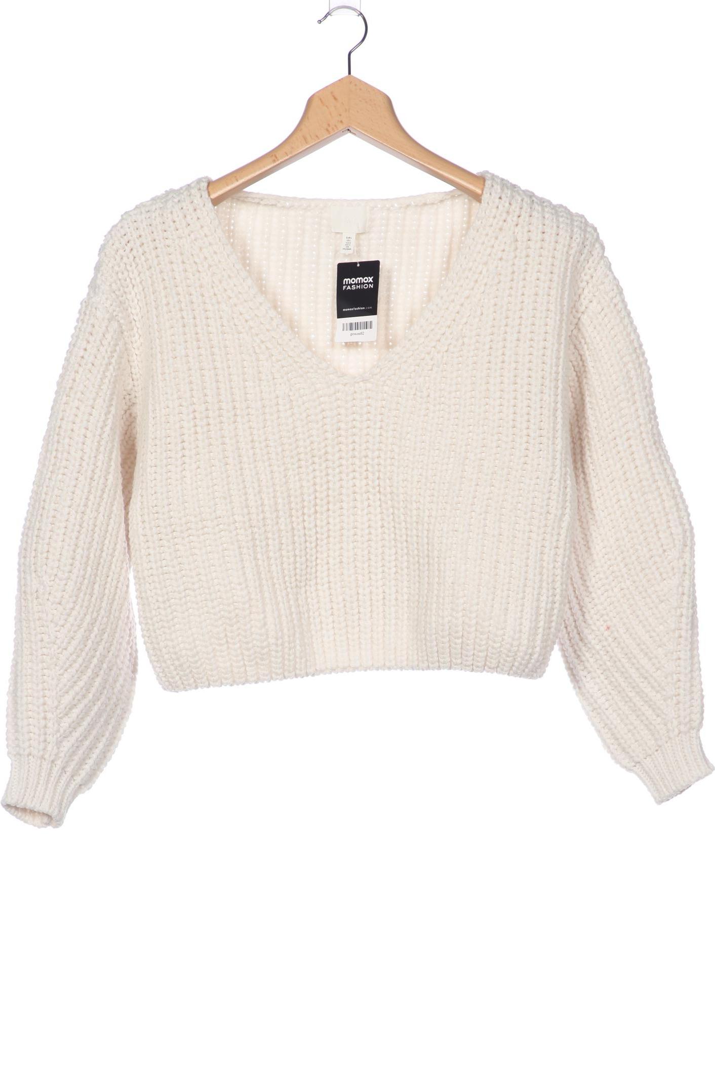 

H&M Damen Pullover, weiß, Gr. 42