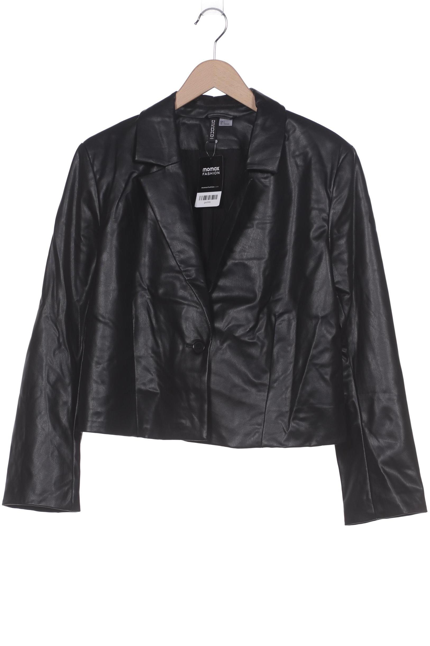 

H&M Damen Jacke, schwarz, Gr. 42