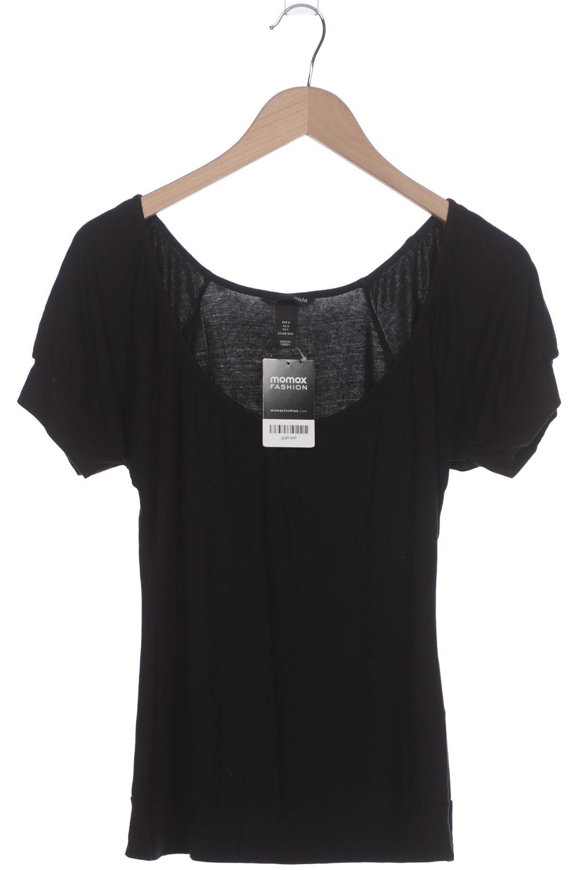

H&M Damen T-Shirt, schwarz, Gr. 36