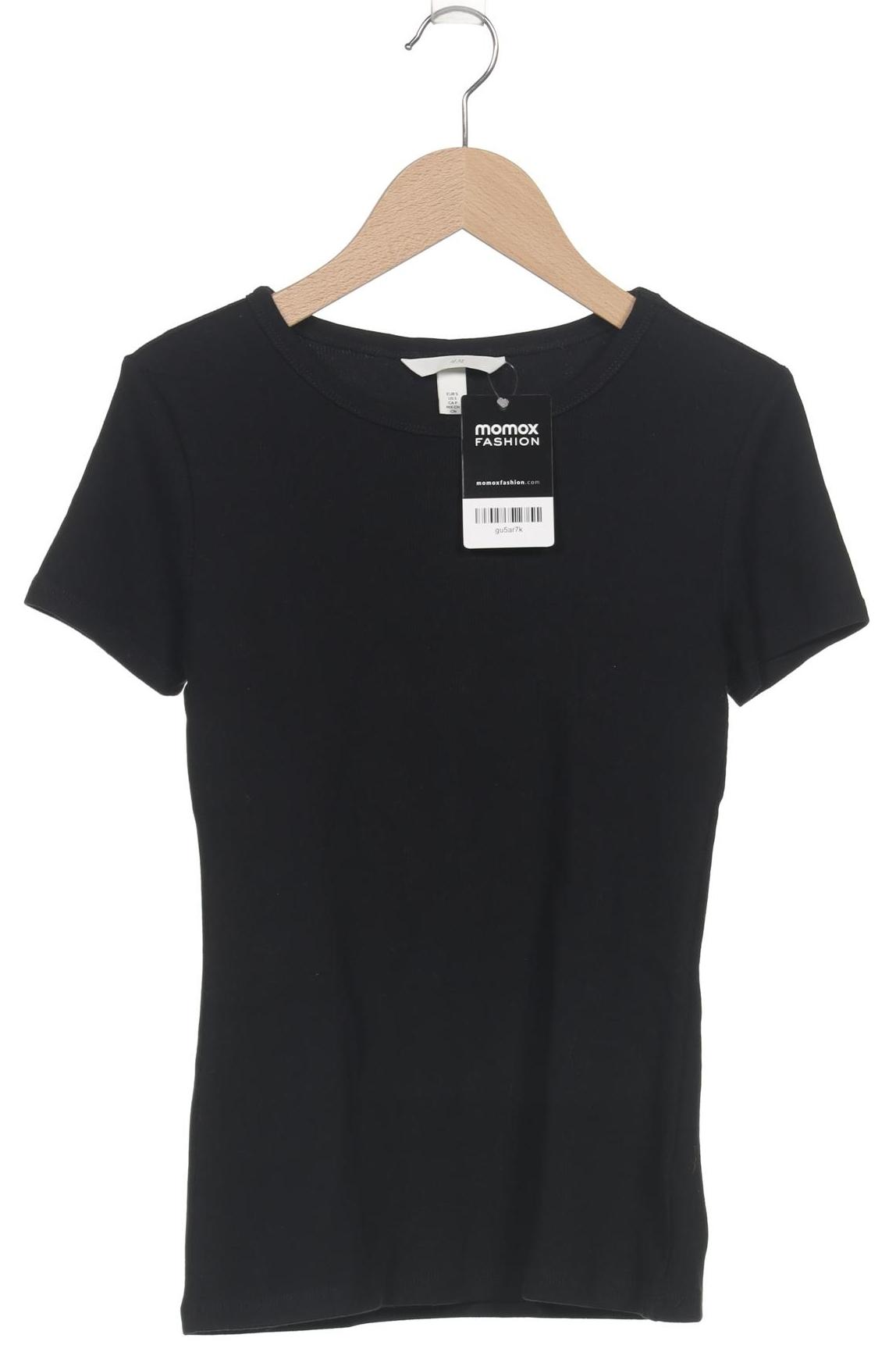 

H&M Damen T-Shirt, schwarz, Gr. 36