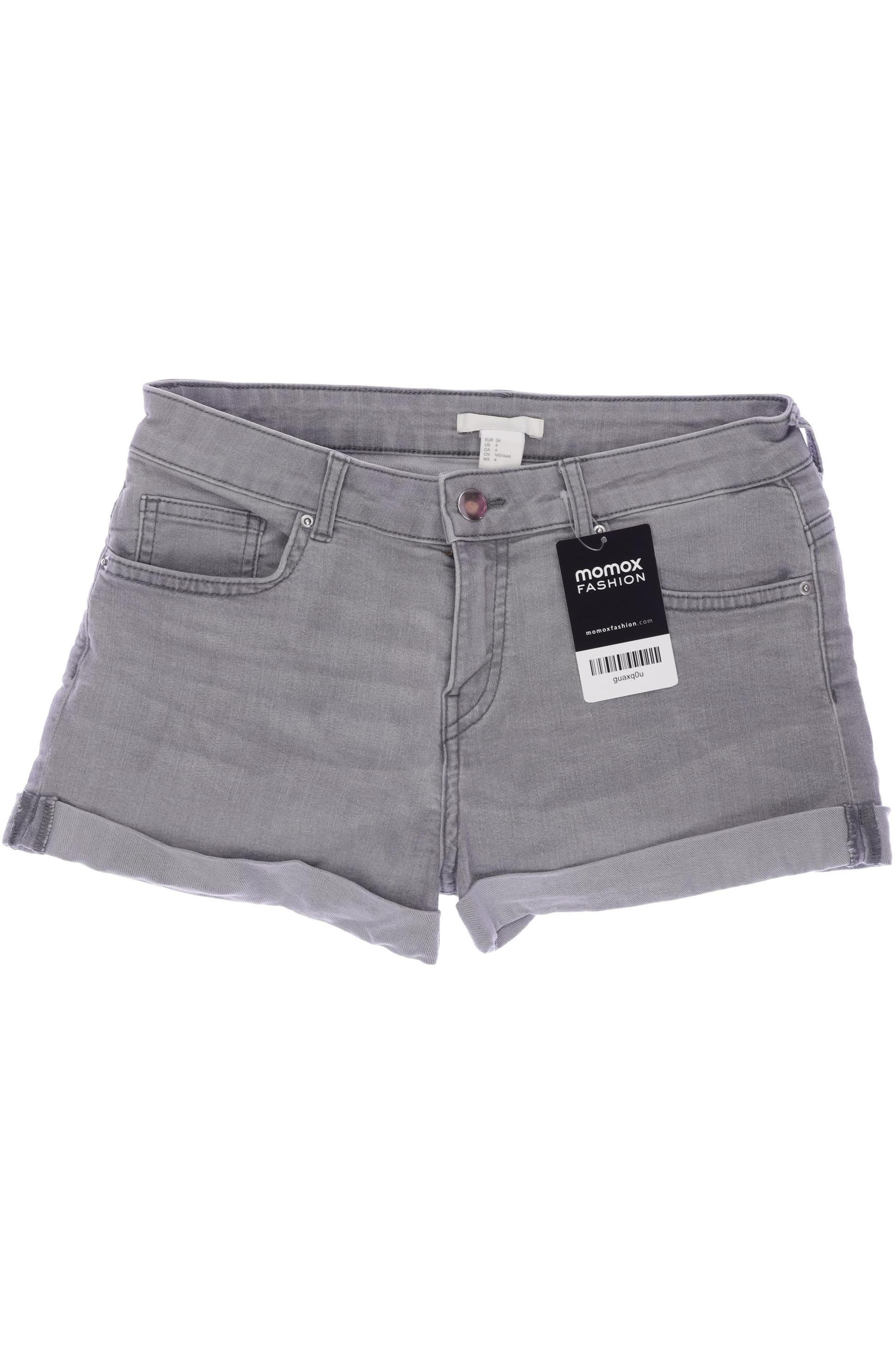 

H&M Damen Shorts, grau, Gr. 34