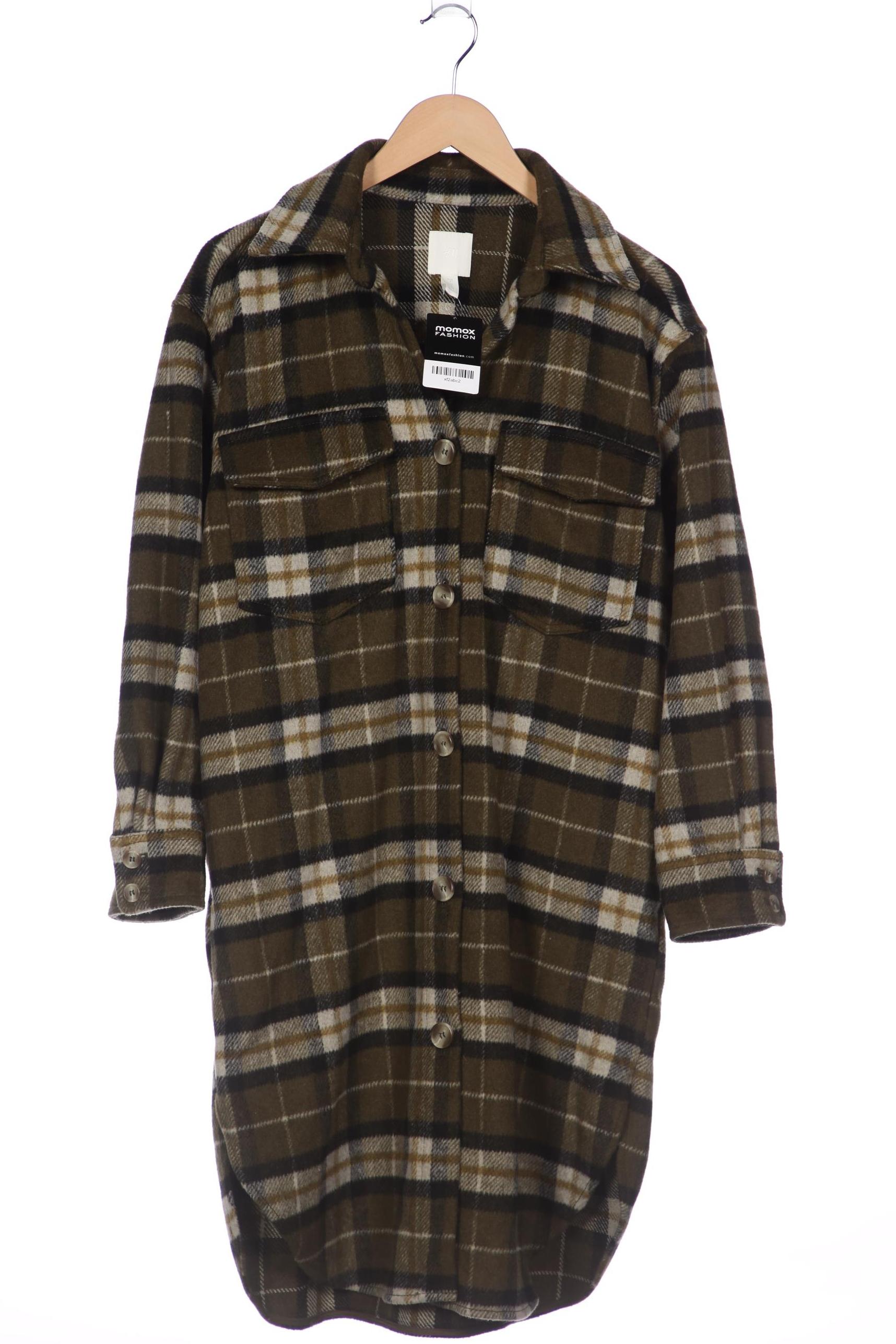 

H&M Damen Mantel, grün, Gr. 36