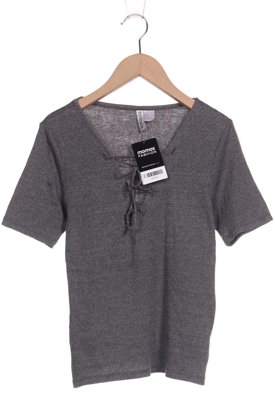 

H&M Damen T-Shirt, grau, Gr. 38