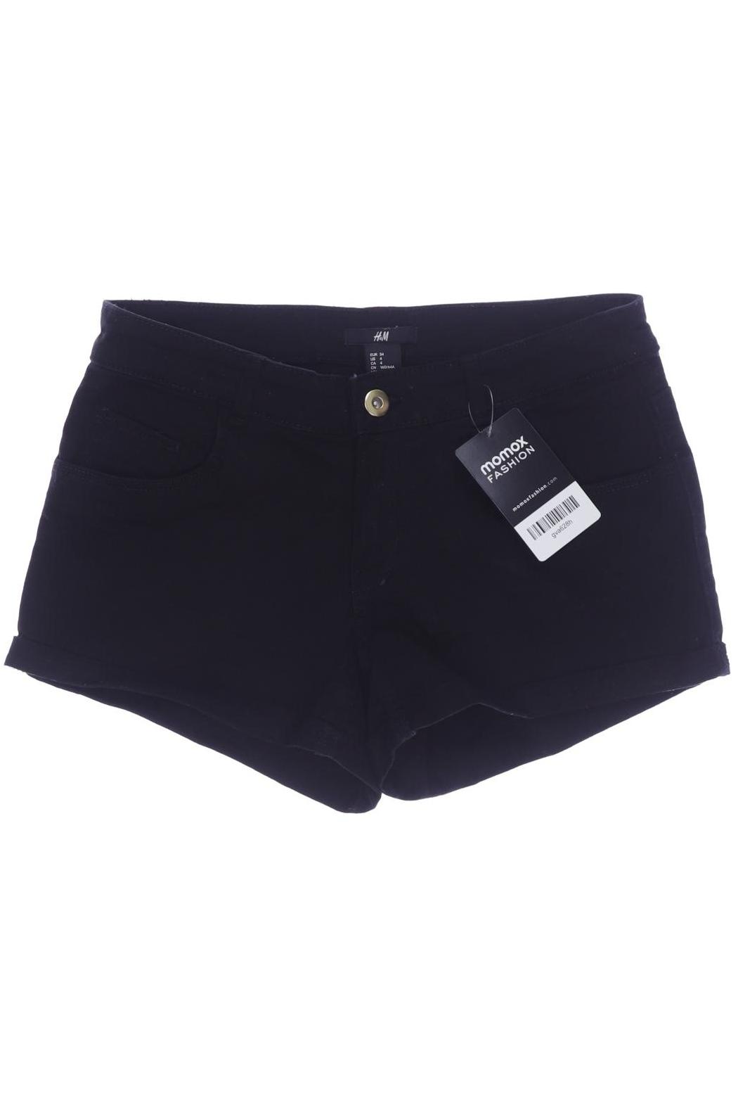 Thumbnail - H&amp;M Damen Shorts, schwarz, Gr. 34