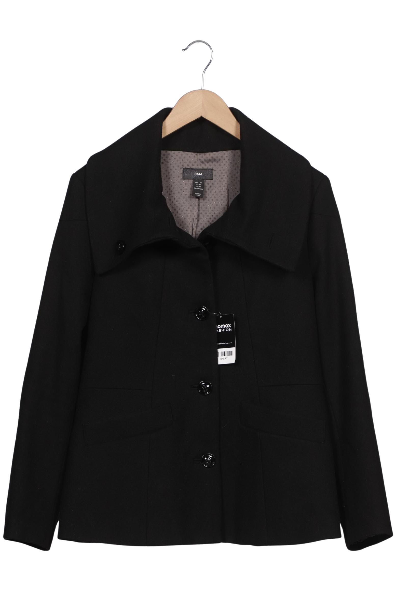 

H&M Damen Jacke, schwarz, Gr. 42