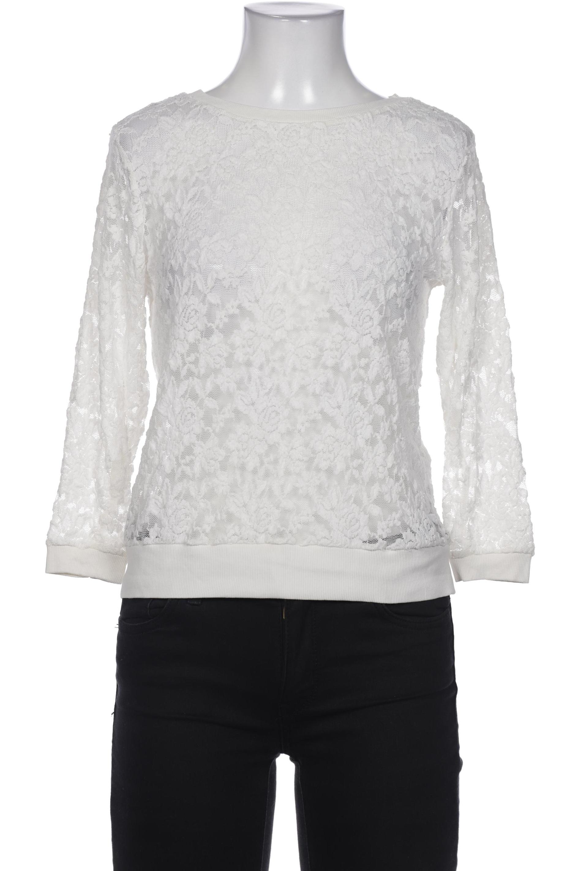 

H&M Damen Langarmshirt, cremeweiß, Gr. 34
