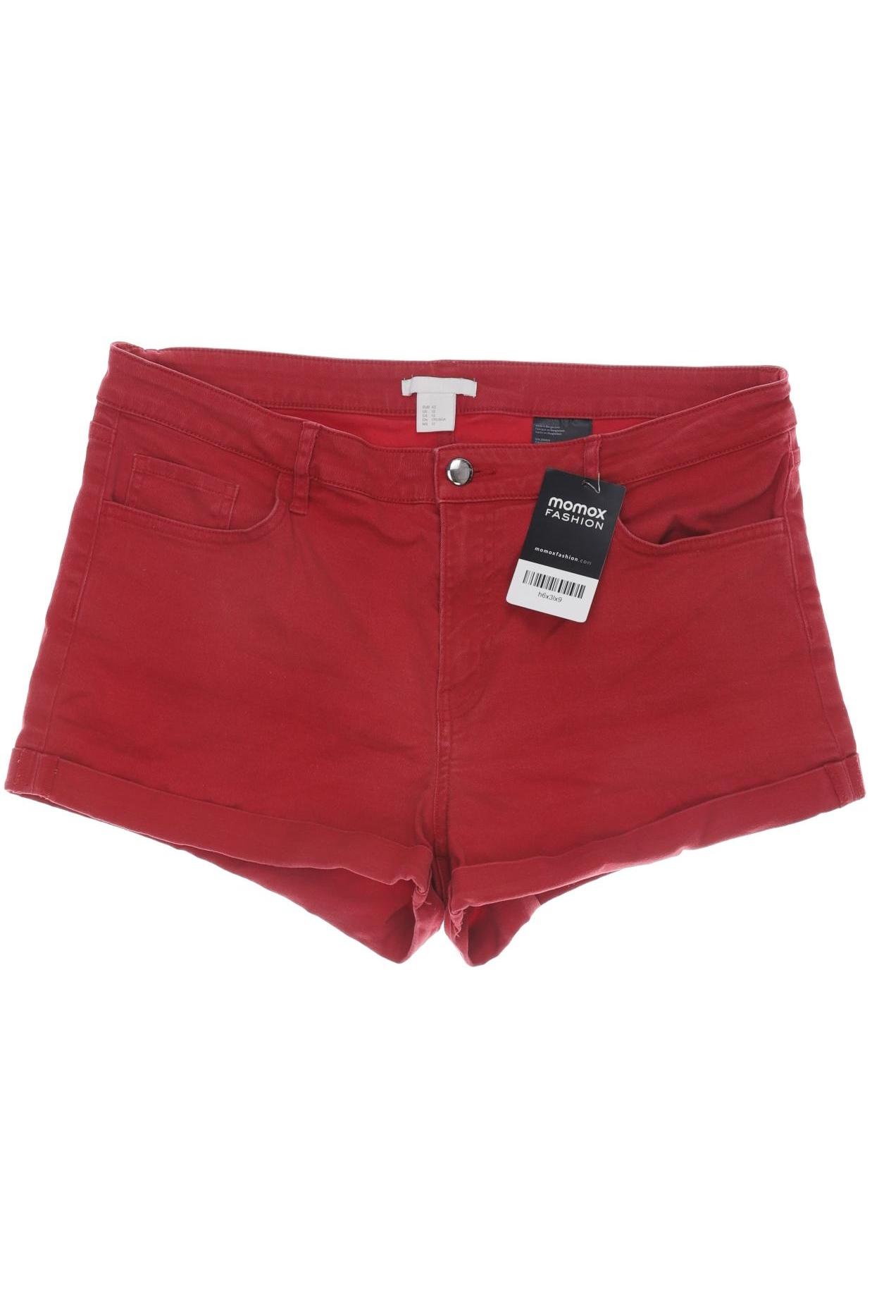 

H&M Damen Shorts, rot, Gr. 42
