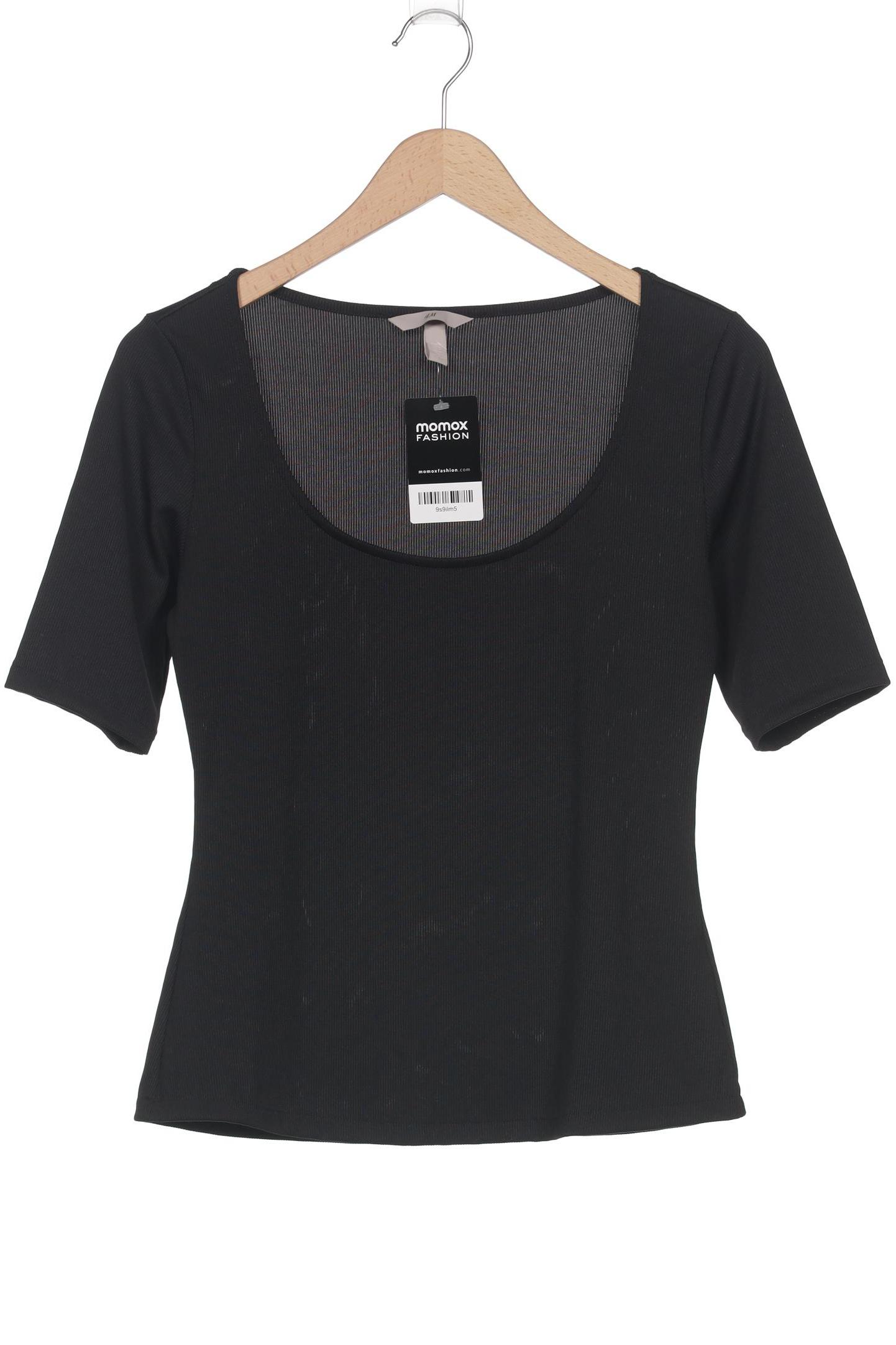 

H&M Damen T-Shirt, schwarz, Gr. 38