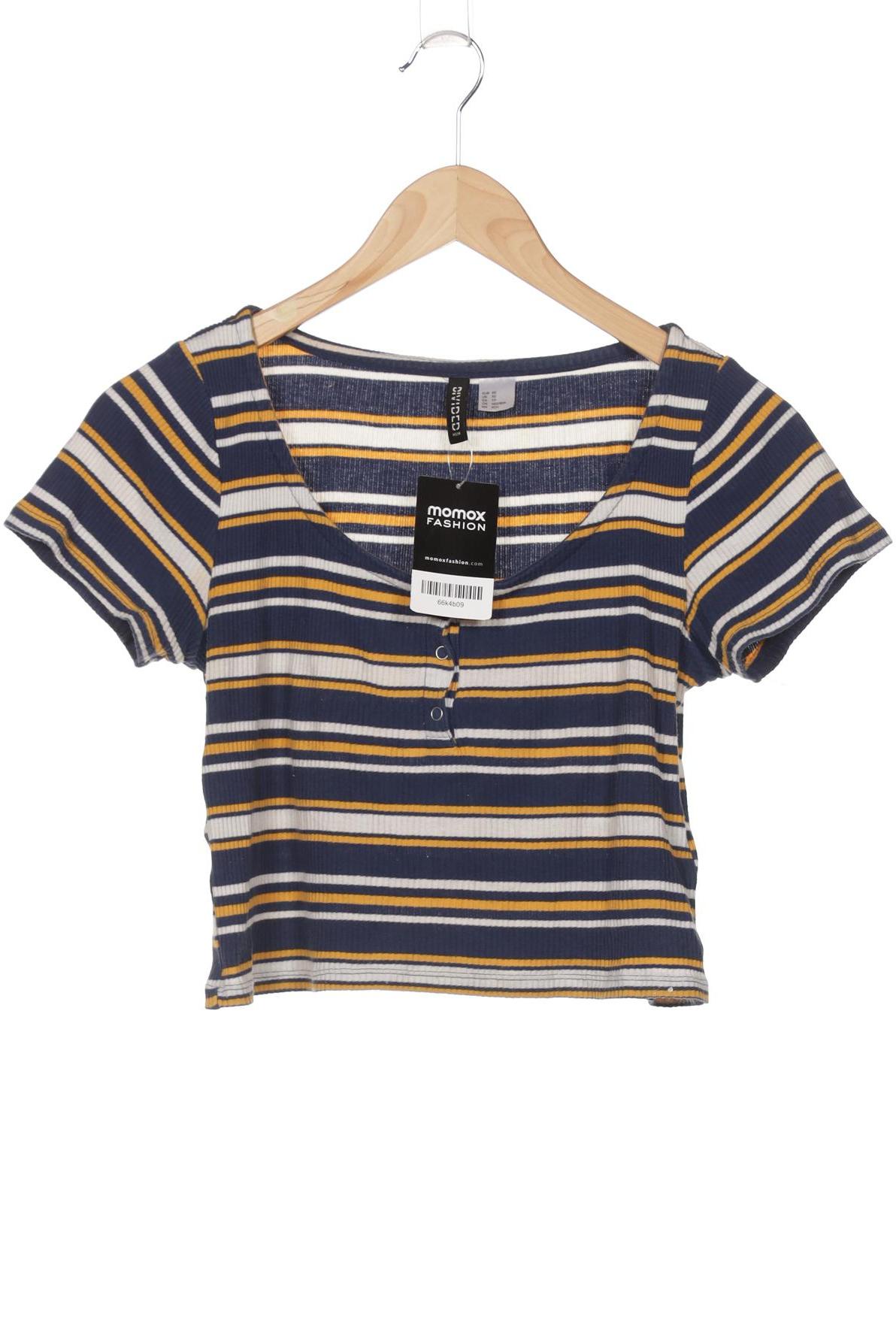

H&M Damen T-Shirt, marineblau, Gr. 34