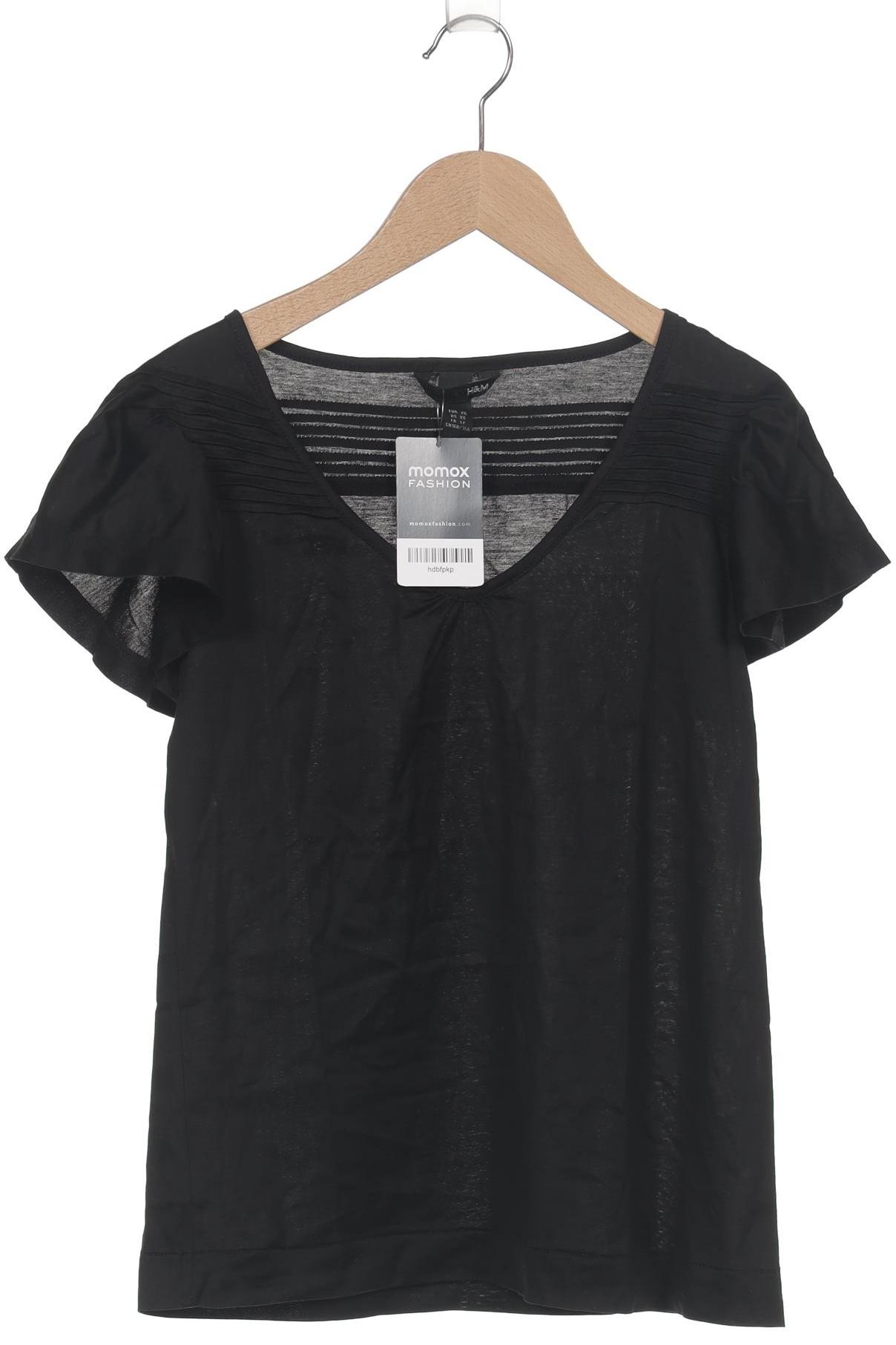 

H&M Damen T-Shirt, schwarz, Gr. 34