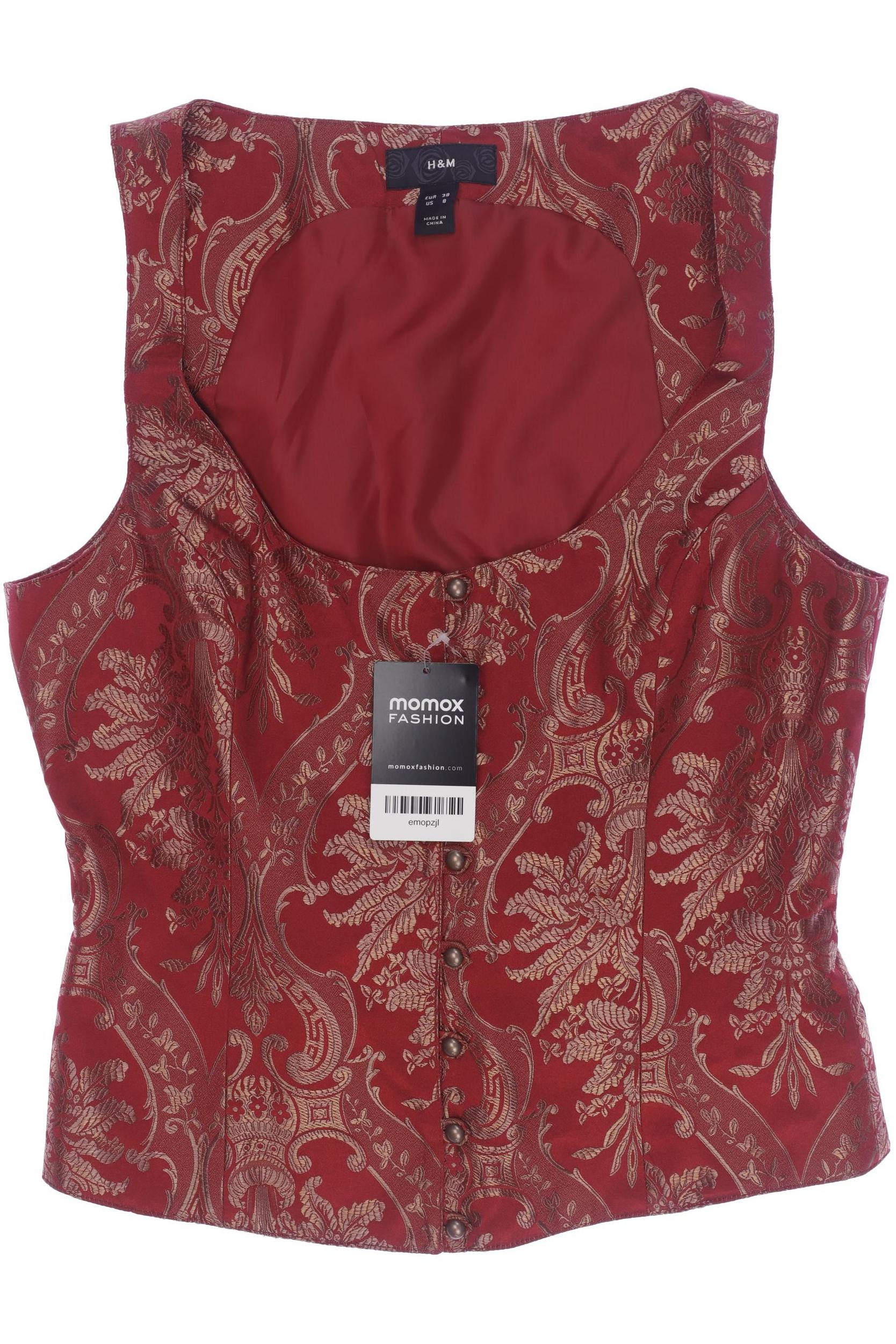 

H&M Damen Weste, bordeaux, Gr. 38