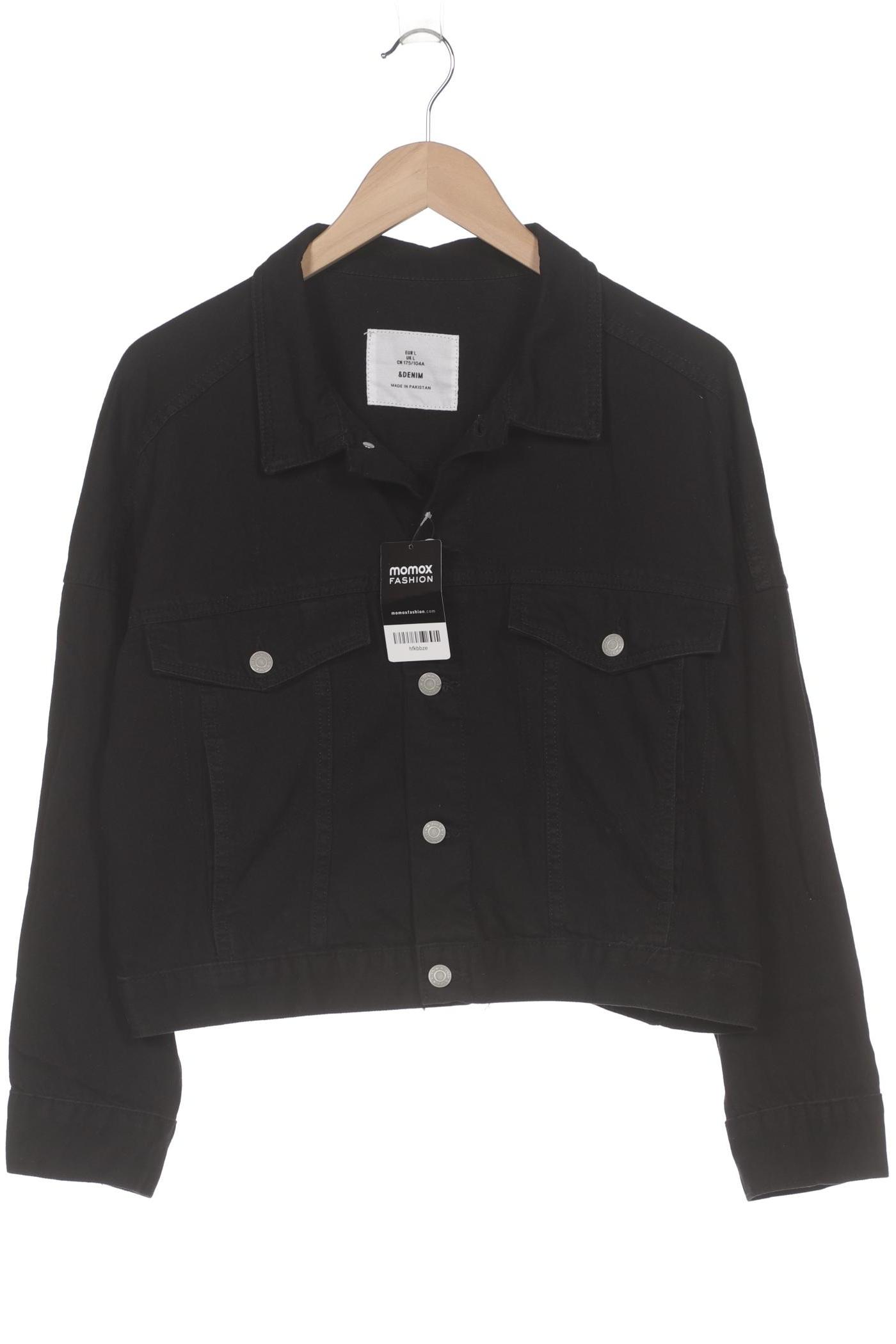 

H&M Damen Jacke, schwarz, Gr. 42