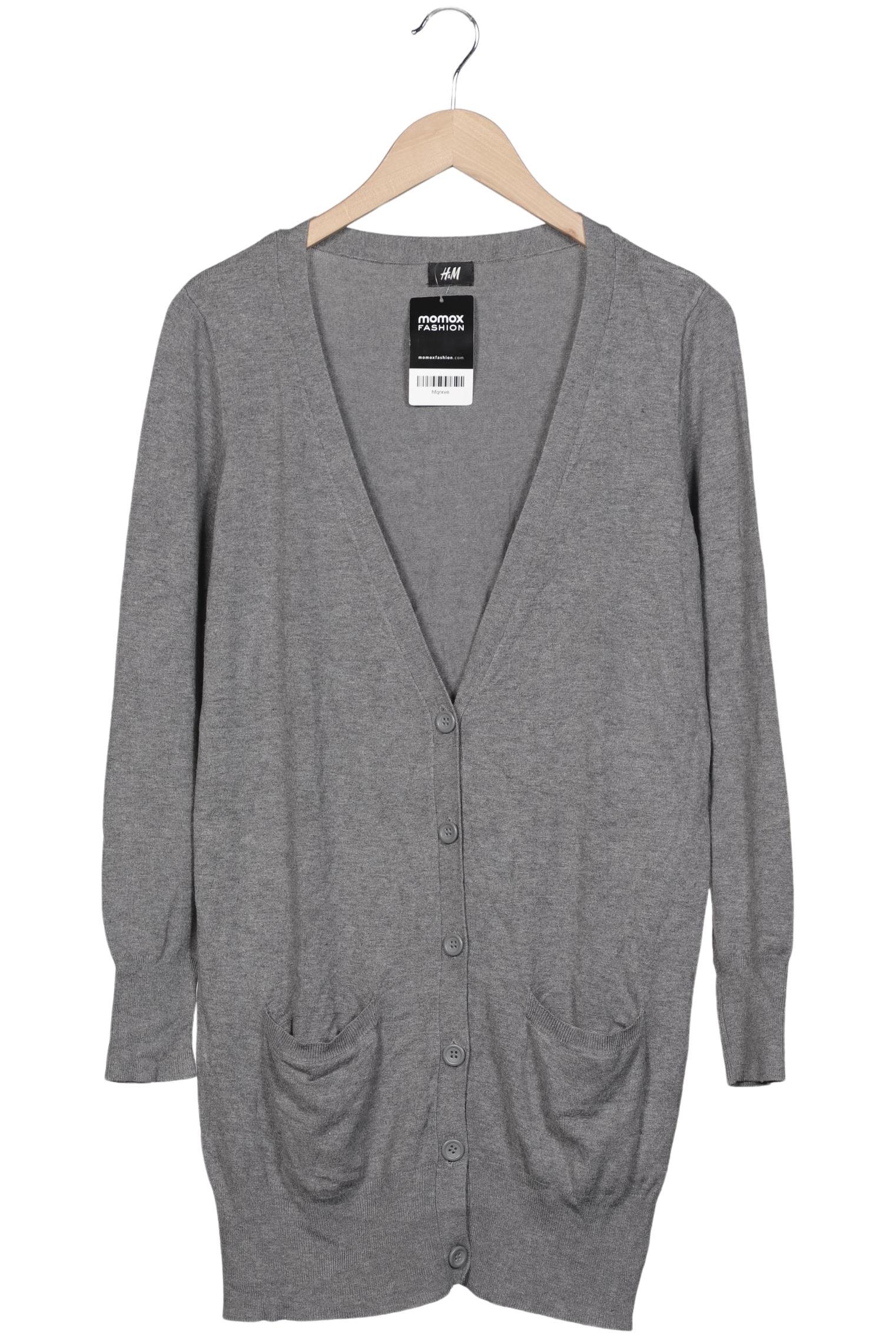 

H&M Damen Strickjacke, grau, Gr. 42