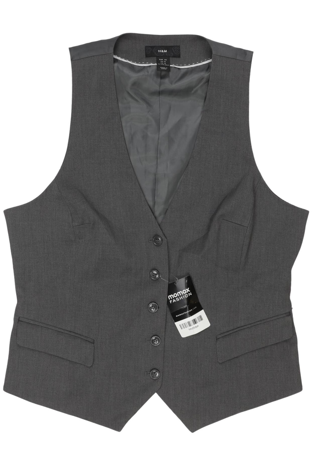 

H&M Damen Weste, grau, Gr. 42