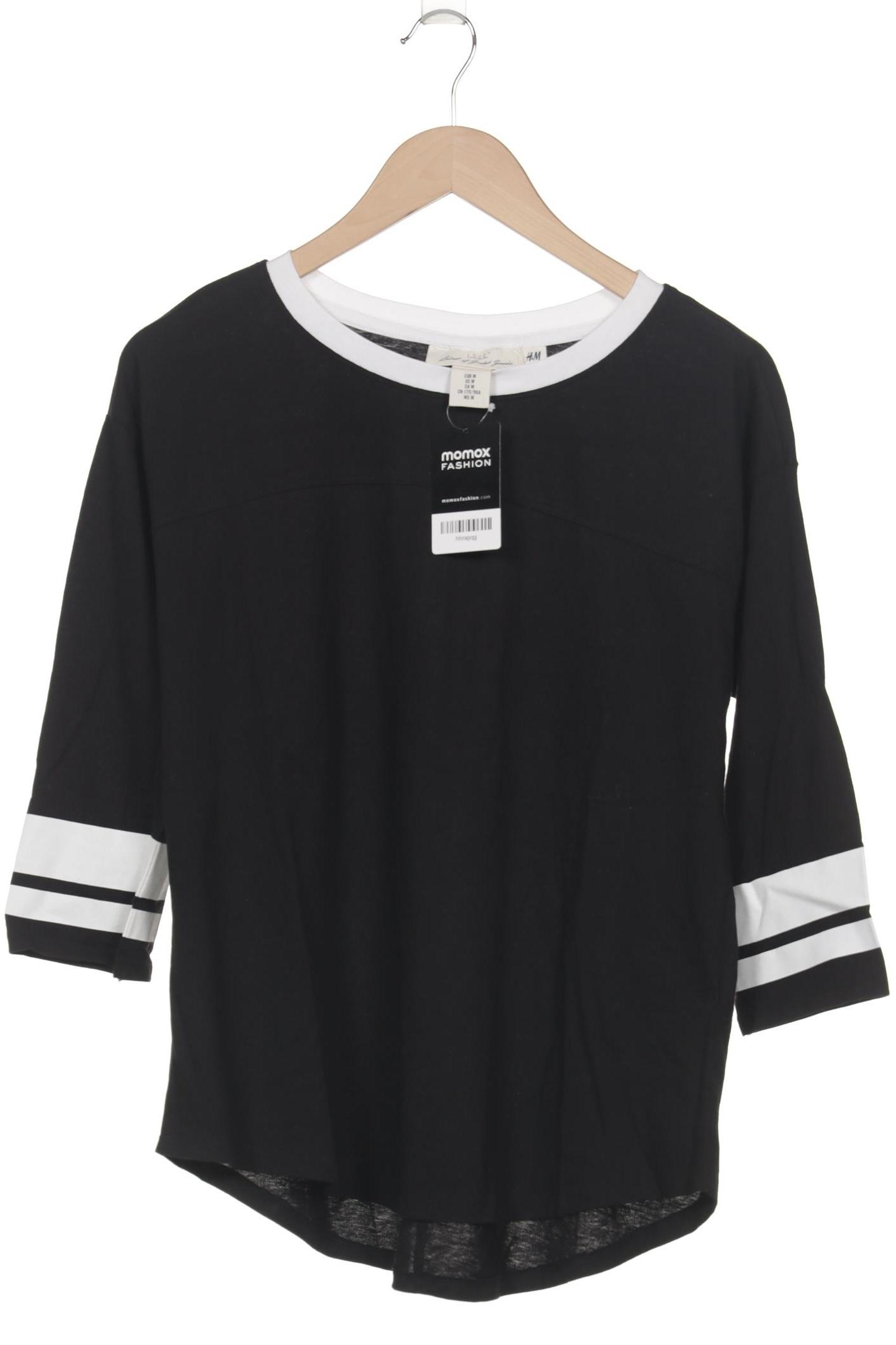 

H&M Damen Langarmshirt, schwarz, Gr. 38