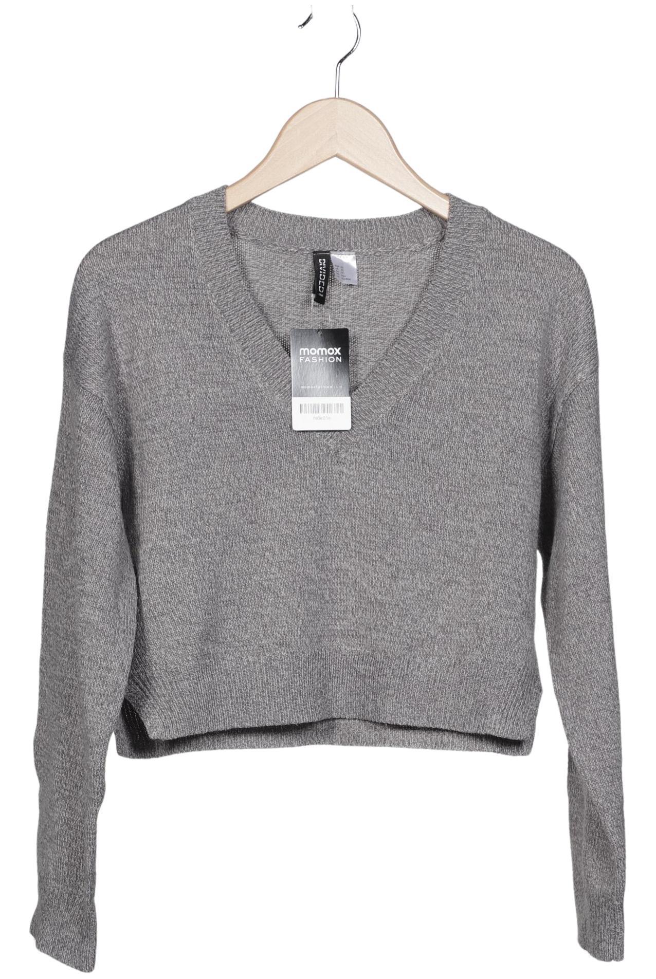

H&M Damen Pullover, grau, Gr. 34