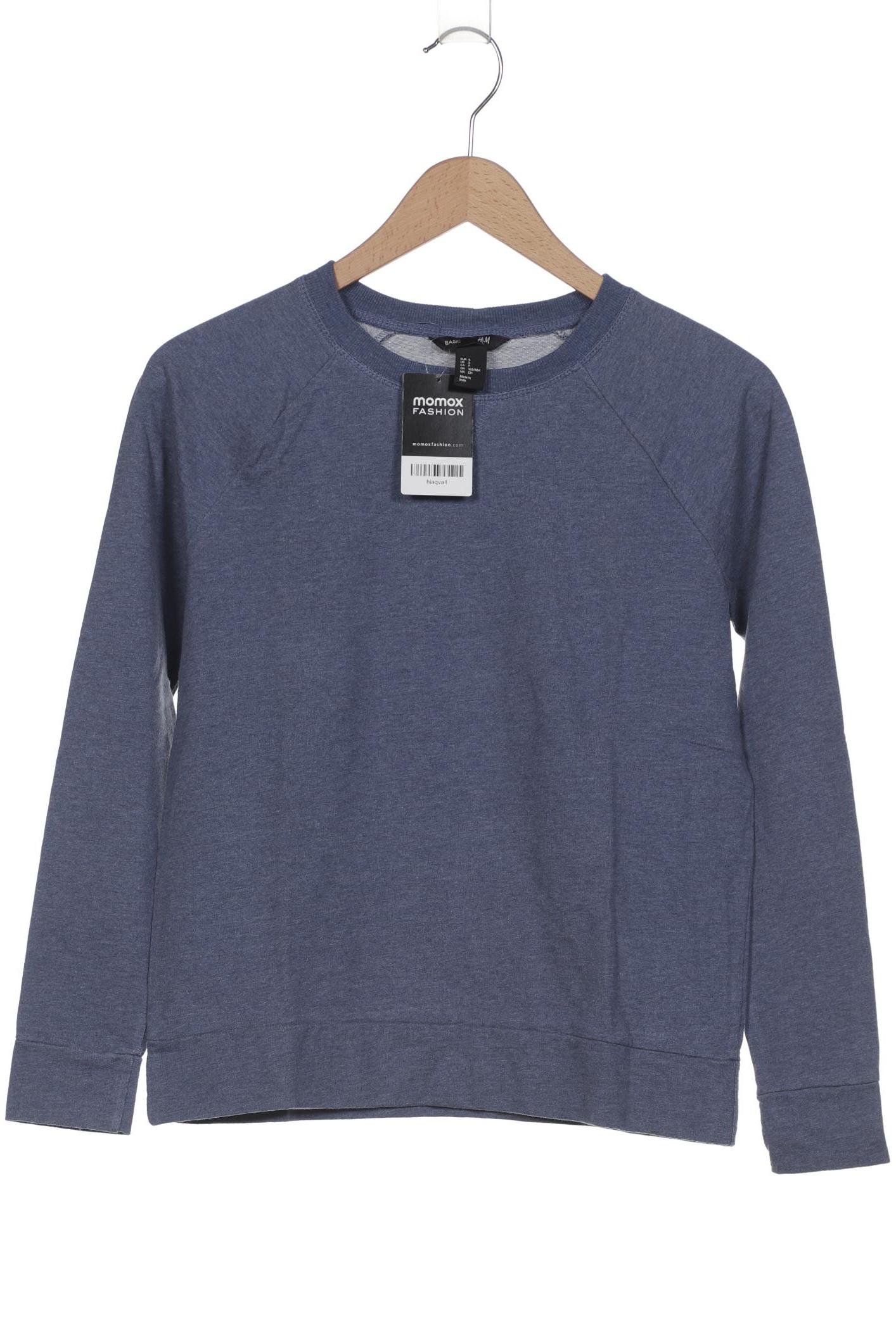 

H&M Damen Langarmshirt, blau, Gr. 36