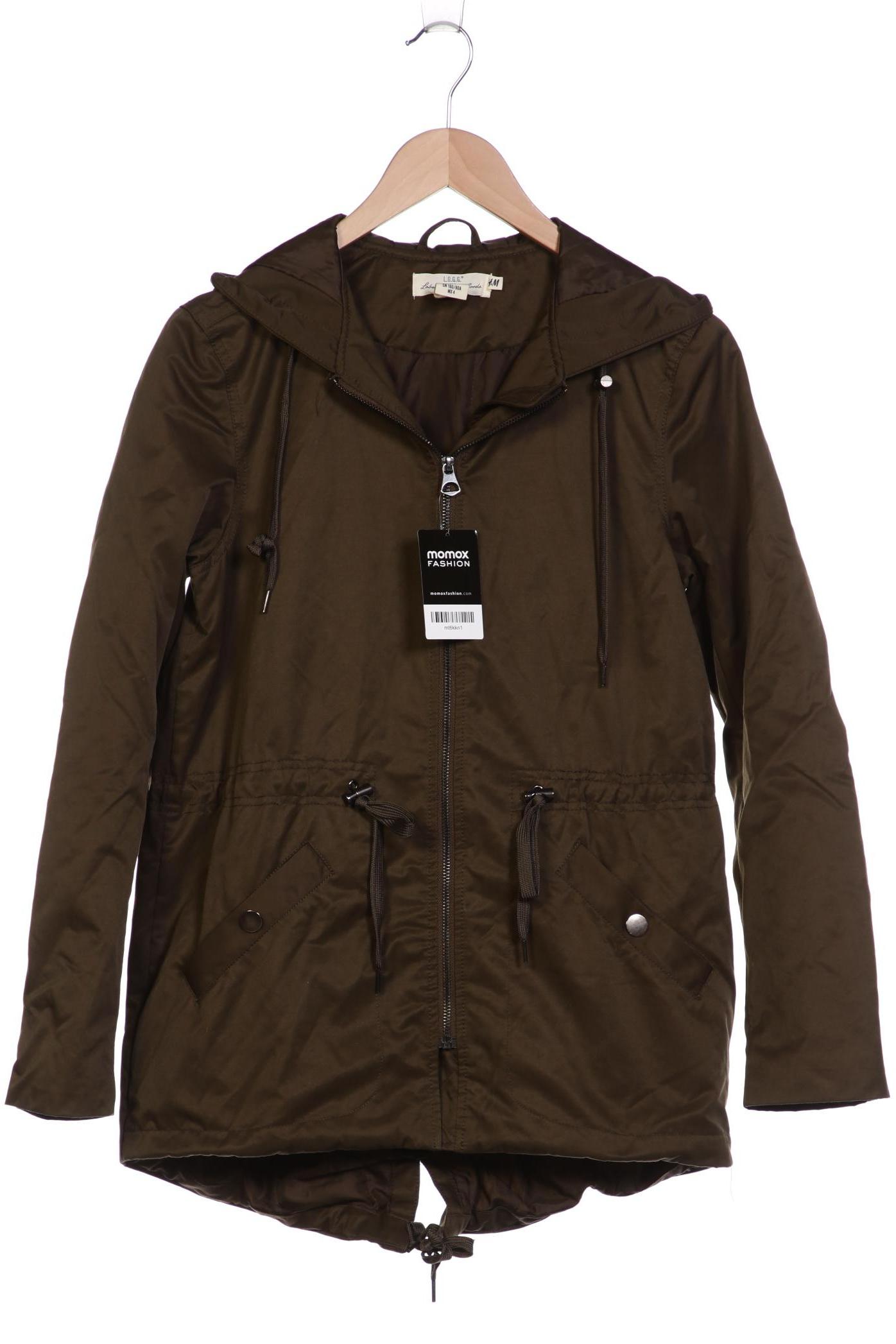 

H&M Damen Mantel, grün, Gr. 34