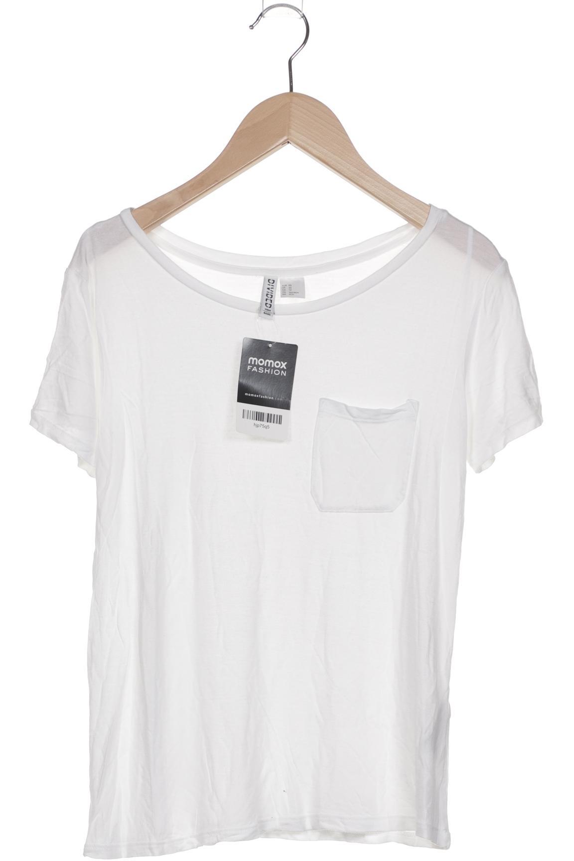 

H&M Damen T-Shirt, weiß, Gr. 34