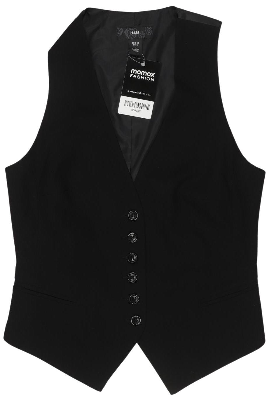 

H&M Damen Weste, schwarz, Gr. 36
