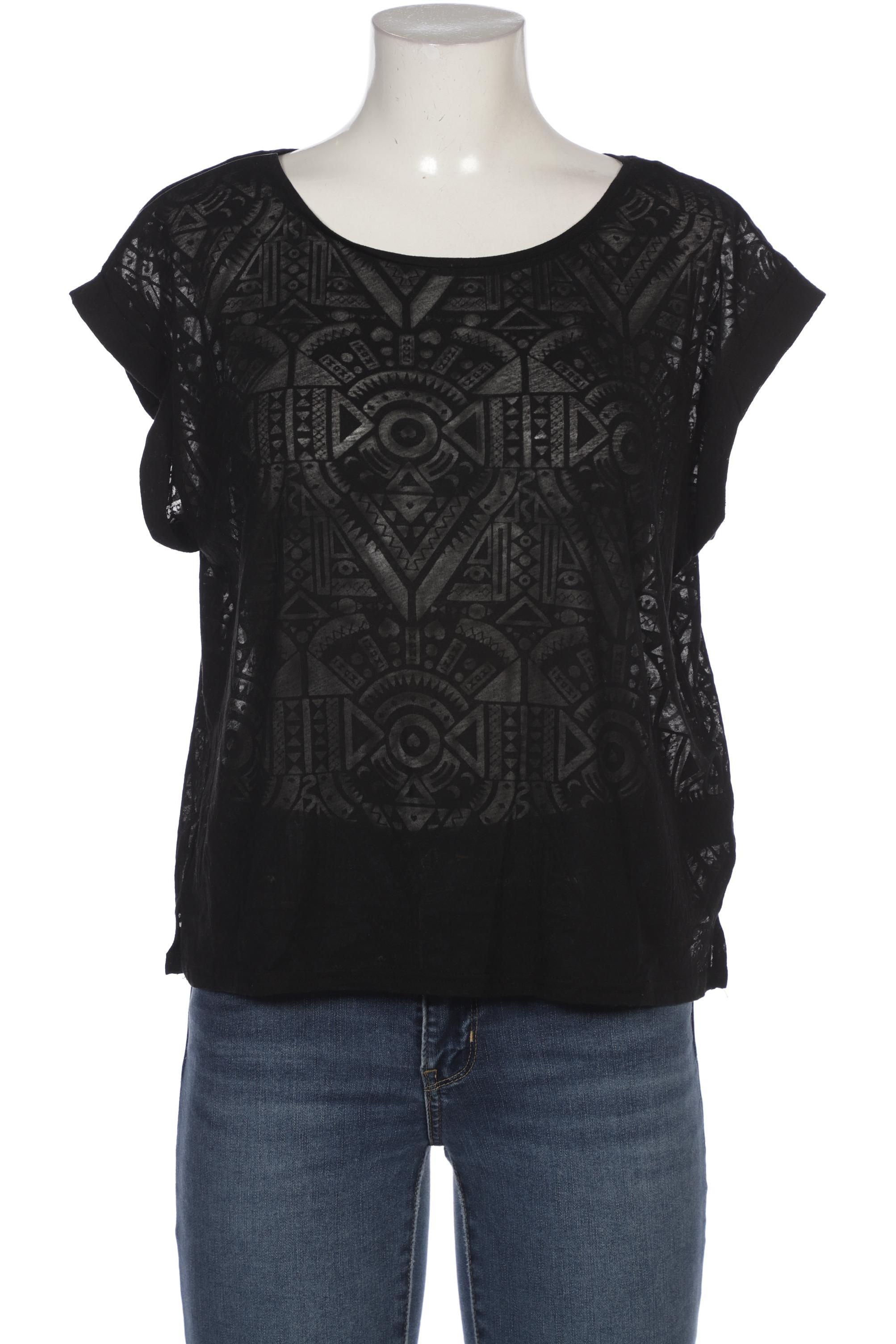 

H&M Damen T-Shirt, schwarz