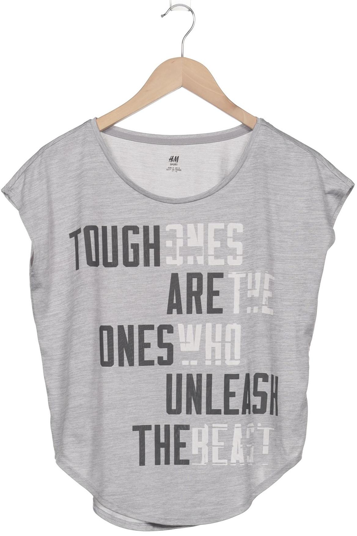 

H&M Damen T-Shirt, grau, Gr. 36
