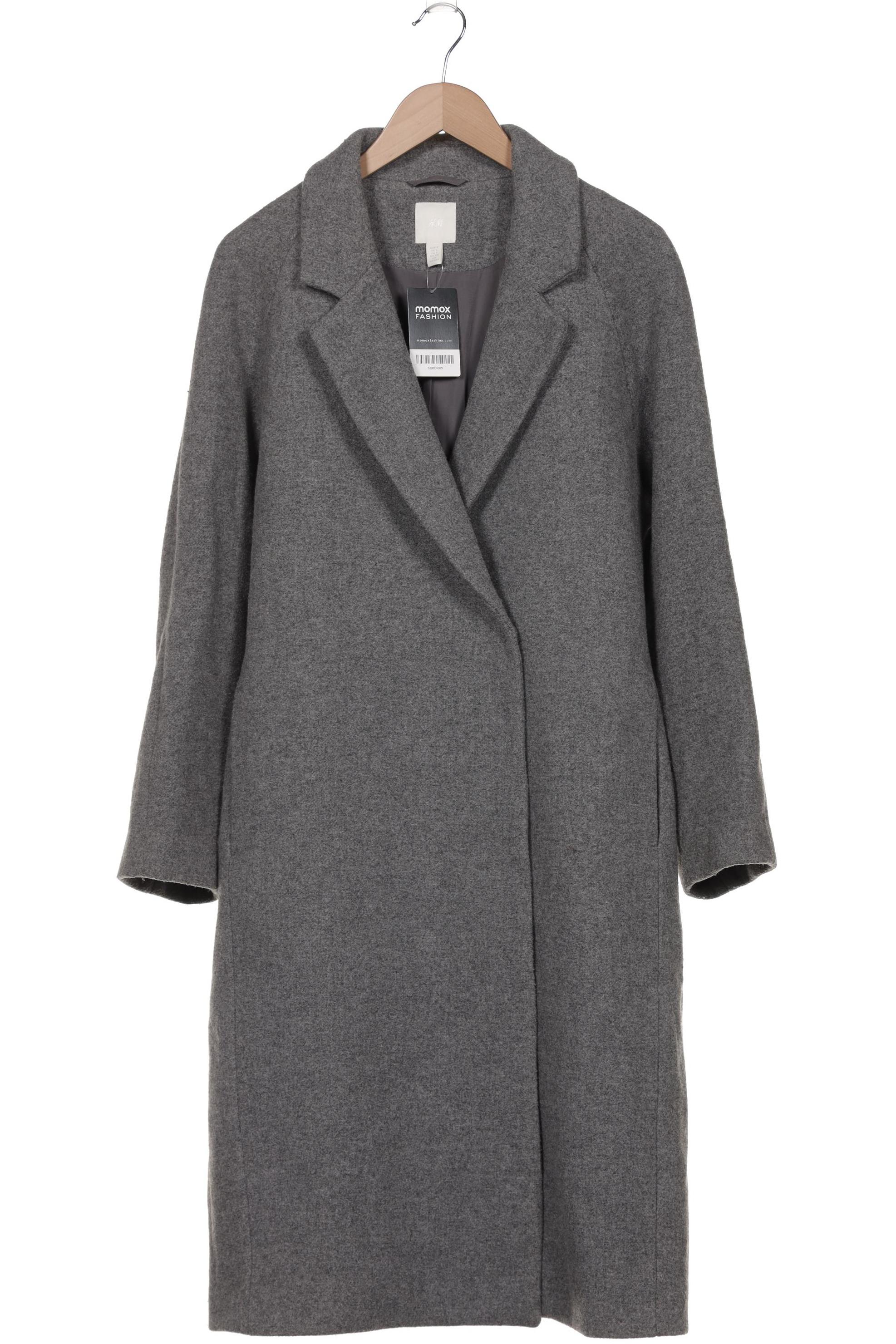 

H&M Damen Mantel, grau, Gr. 36