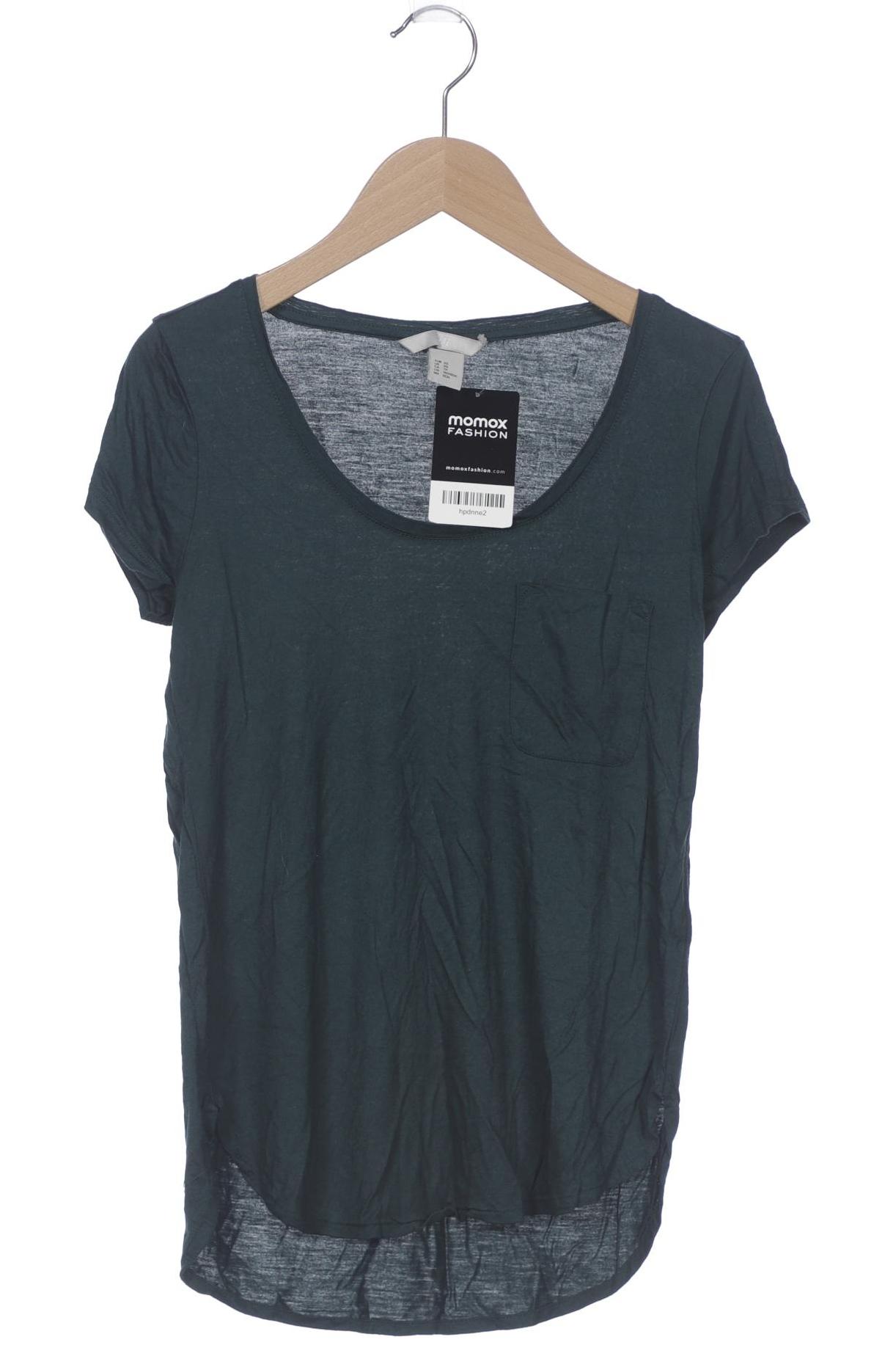 

H&M Damen T-Shirt, grün, Gr. 34