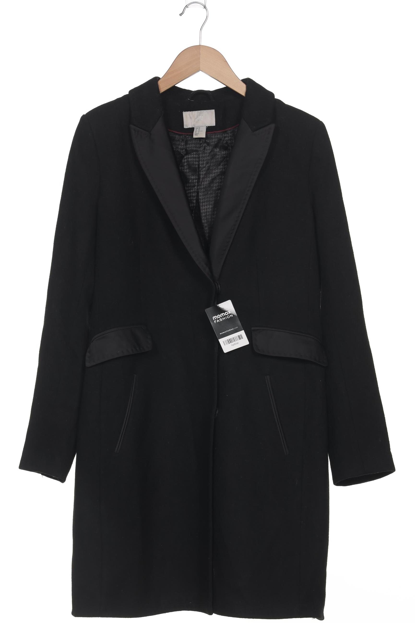 

H&M Damen Mantel, schwarz, Gr. 40