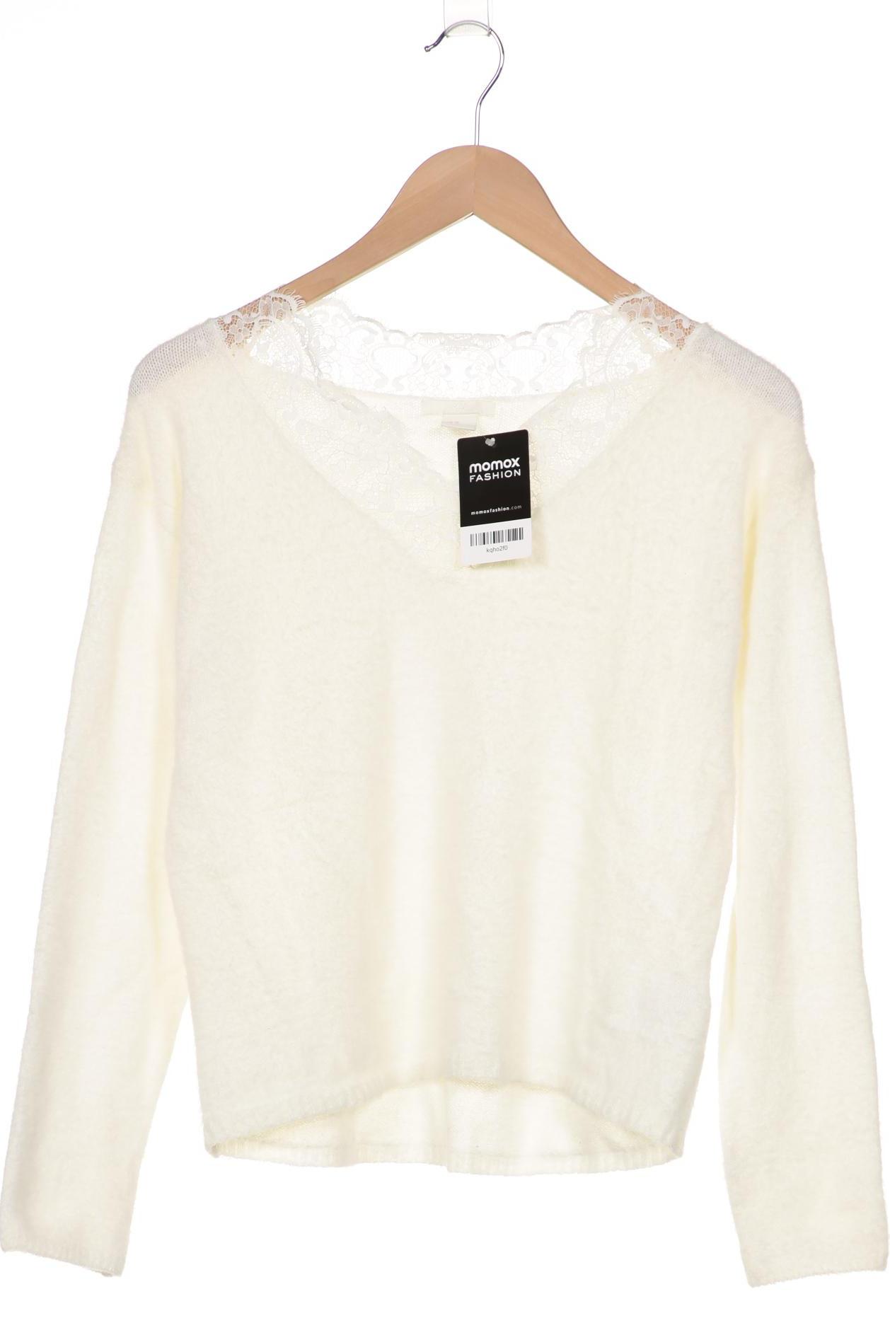 

H&M Damen Pullover, cremeweiß, Gr. 34