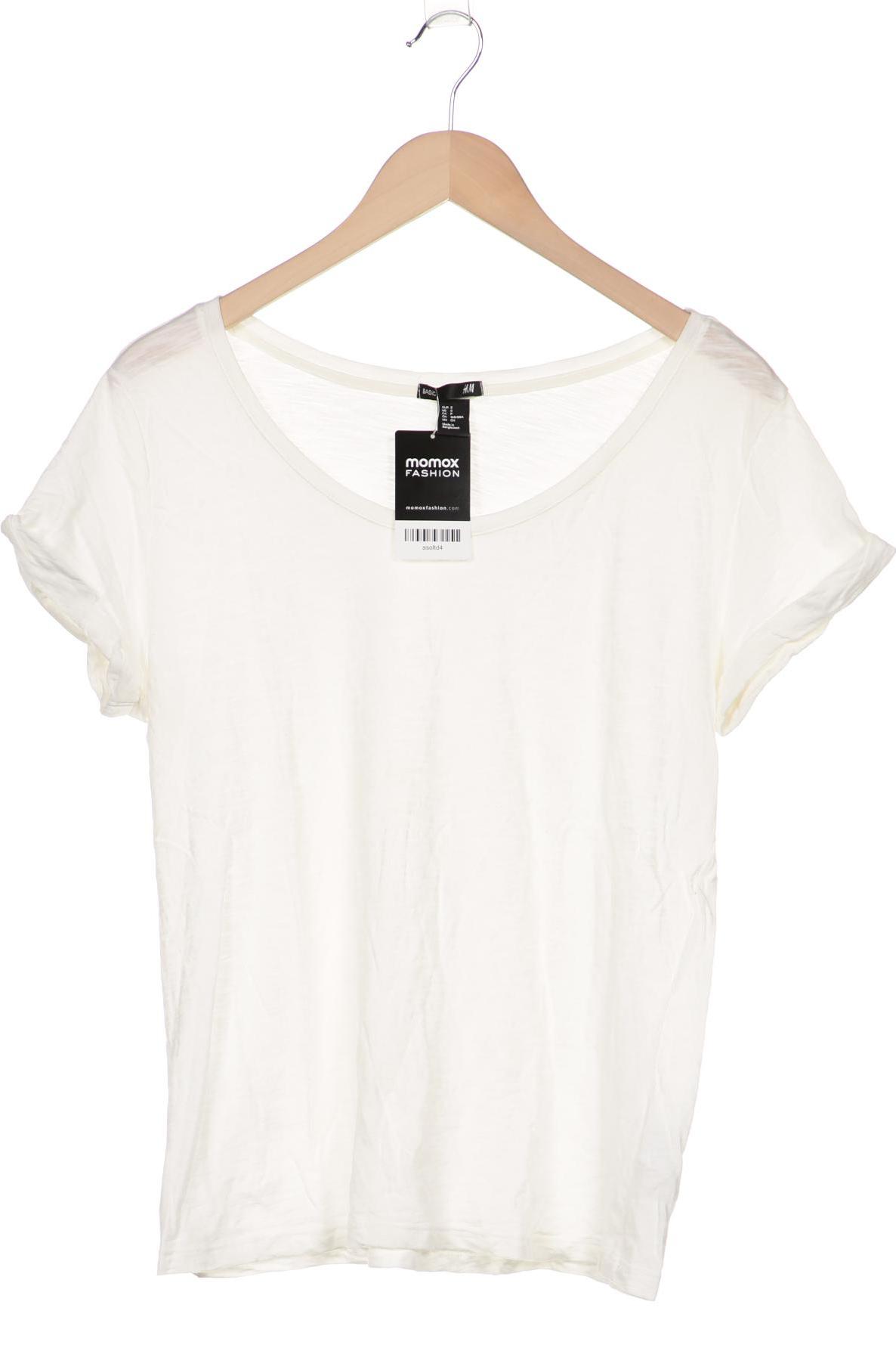 

H&M Damen T-Shirt, weiß, Gr. 36