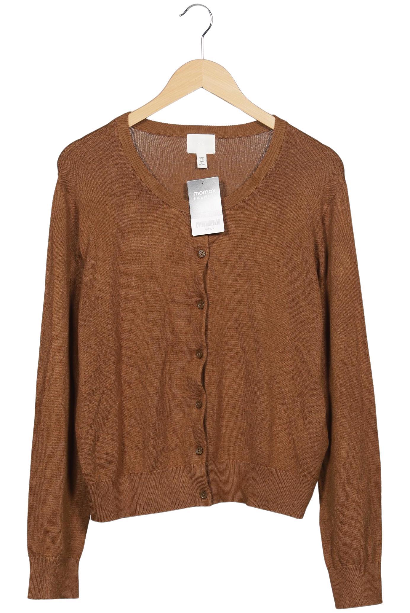 

H&M Damen Strickjacke, braun, Gr. 44