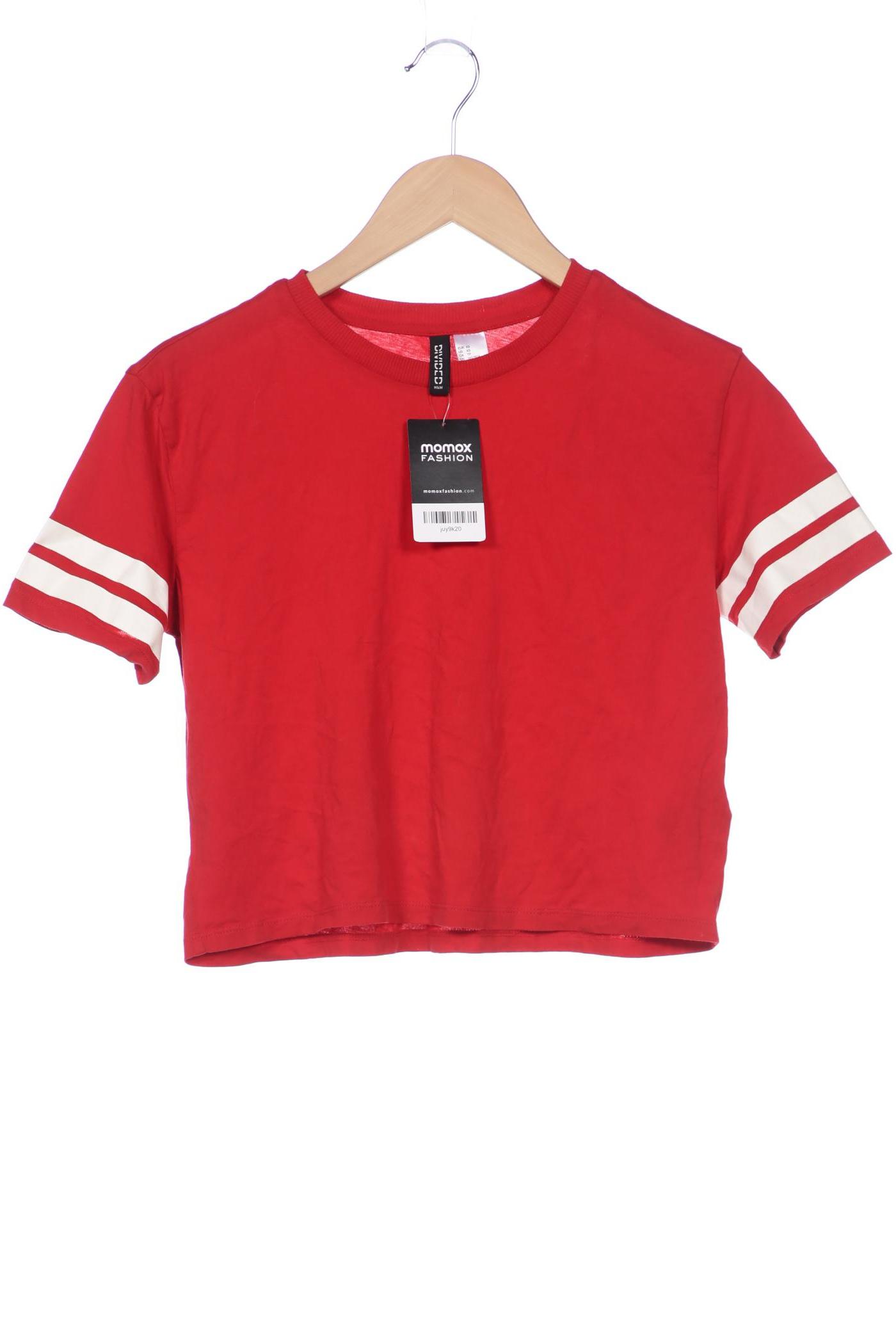 

H&M Damen T-Shirt, rot, Gr. 34