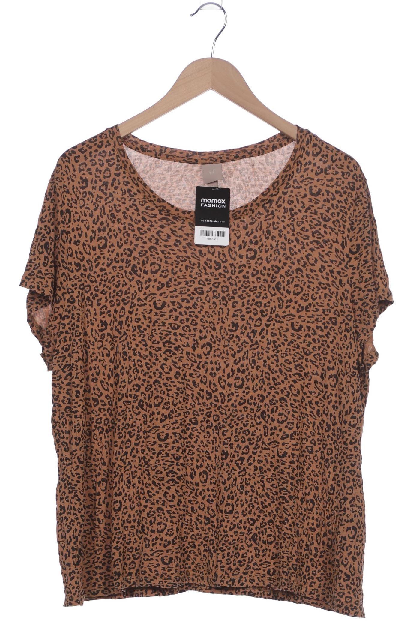 

H&M Damen T-Shirt, braun, Gr. 46