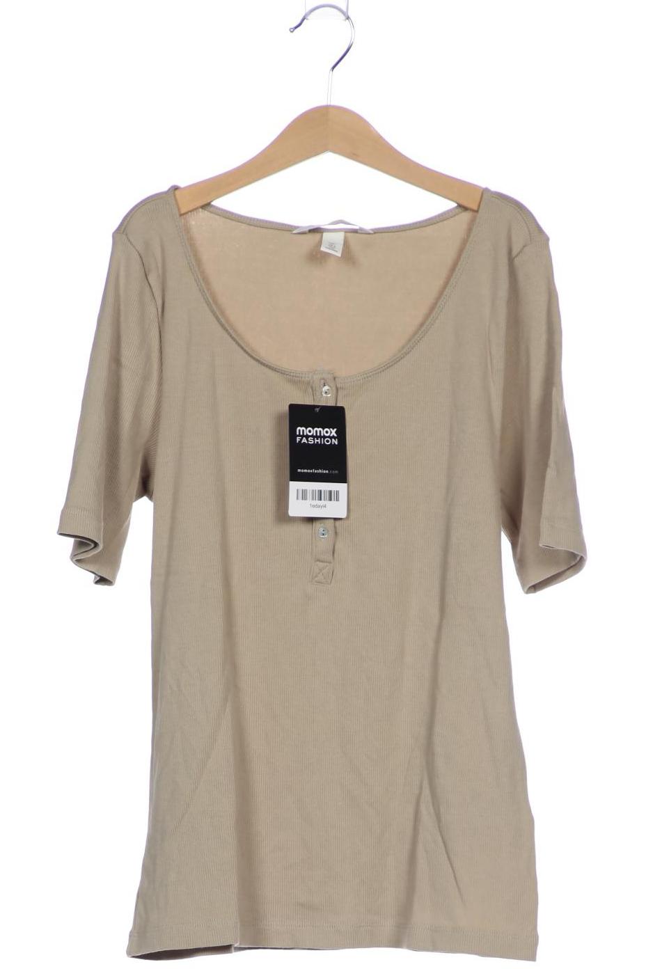 

H&M Damen T-Shirt, beige, Gr. 42