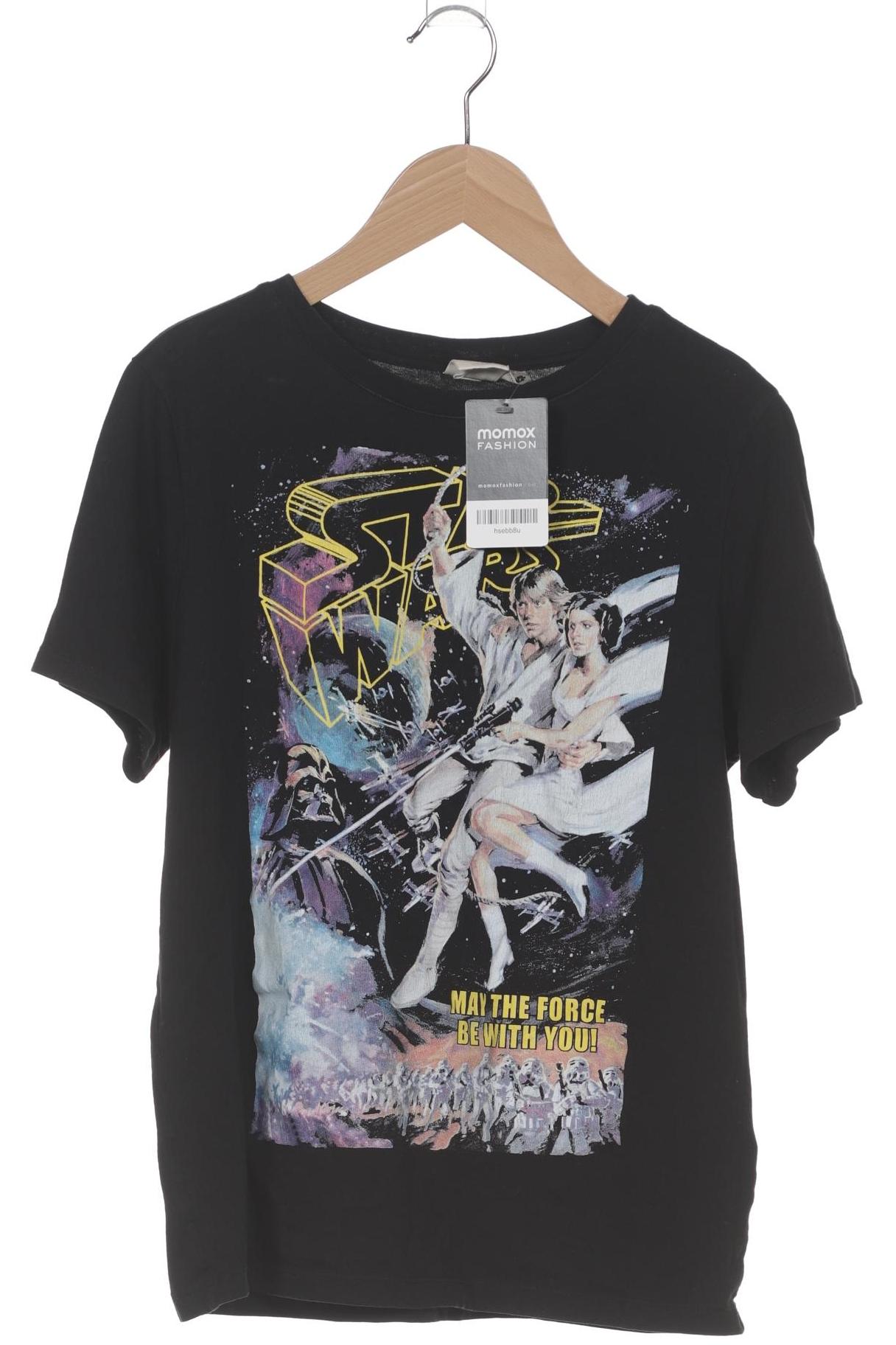 

H&M Damen T-Shirt, schwarz, Gr. 36