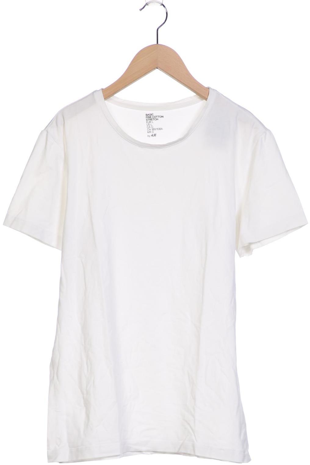 

H&M Damen T-Shirt, weiß