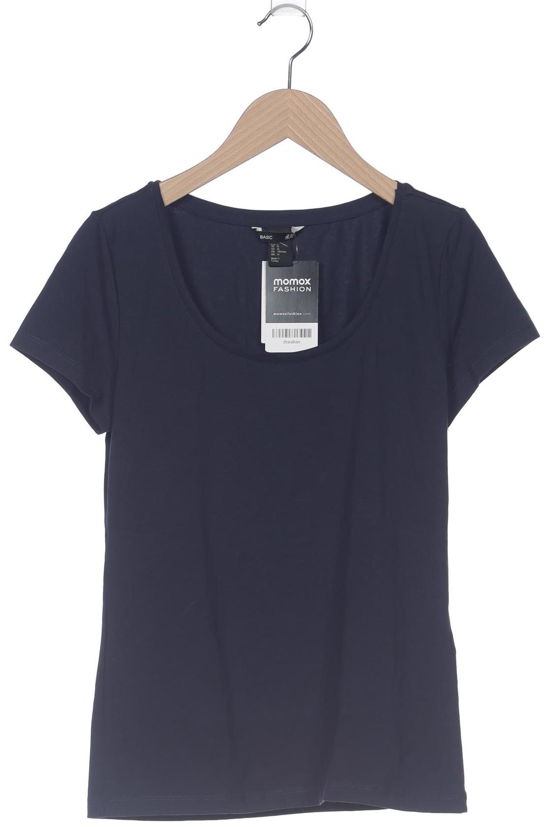 

H&M Damen T-Shirt, marineblau, Gr. 38