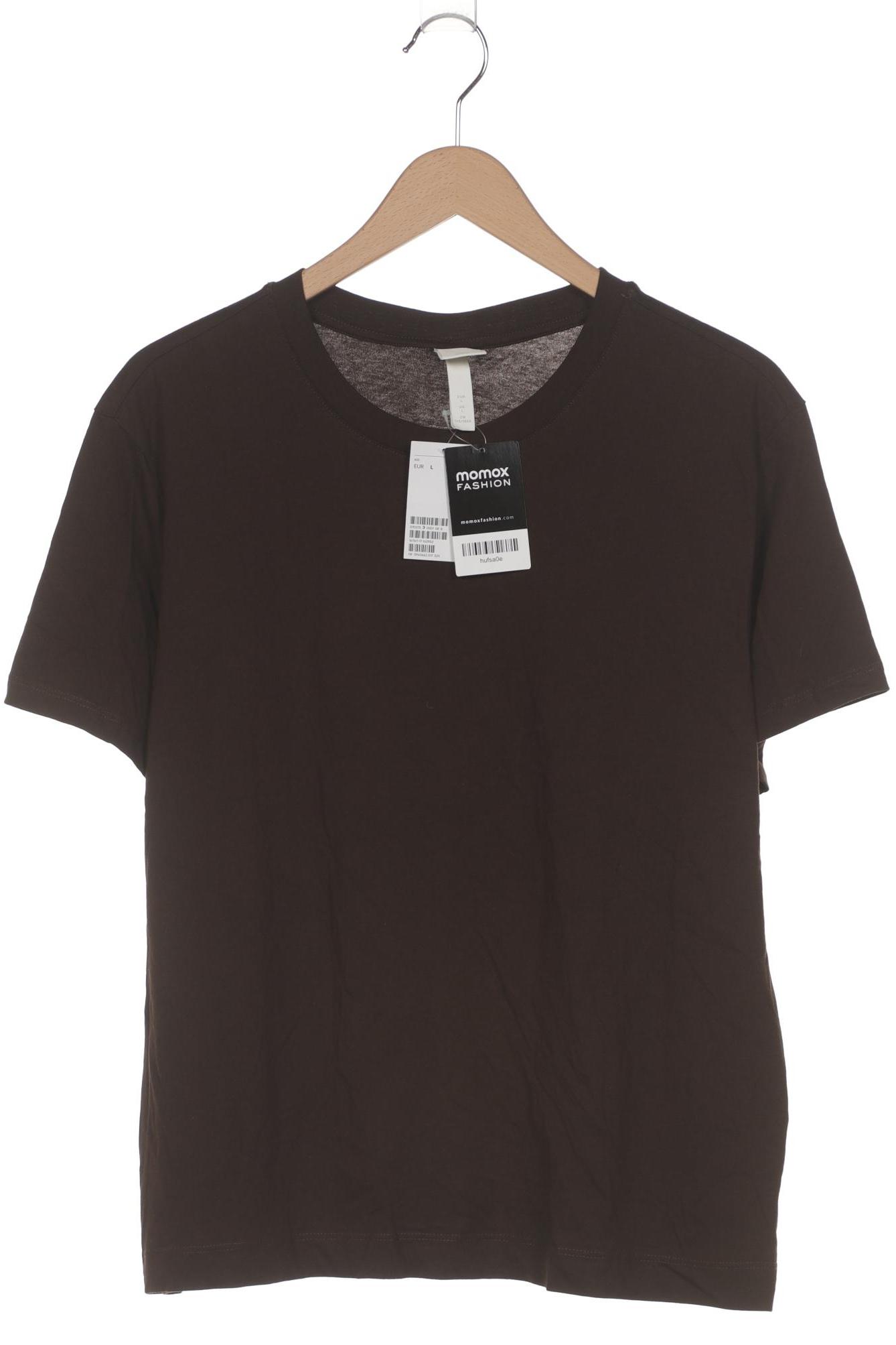 

H&M Damen T-Shirt, braun, Gr. 42