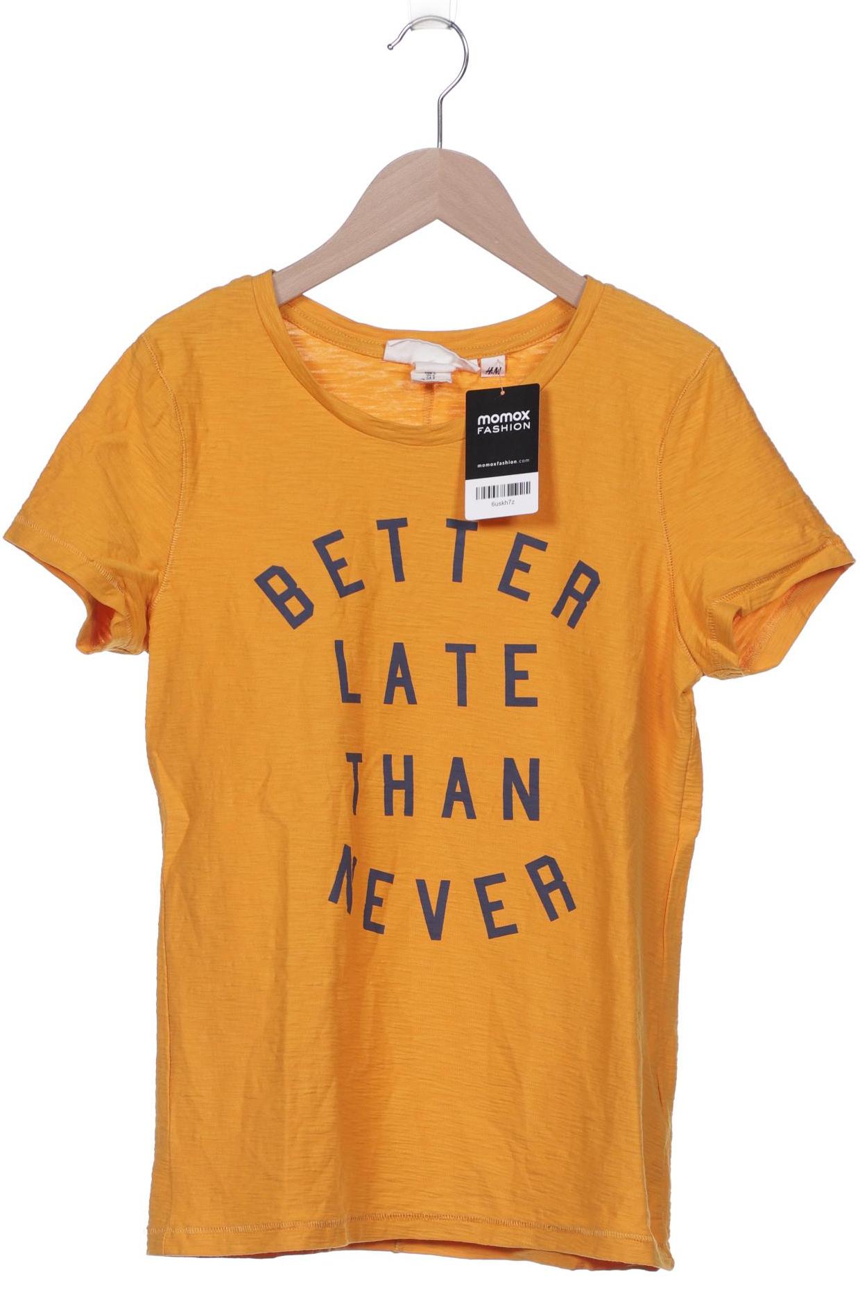 

H&M Damen T-Shirt, orange, Gr. 36