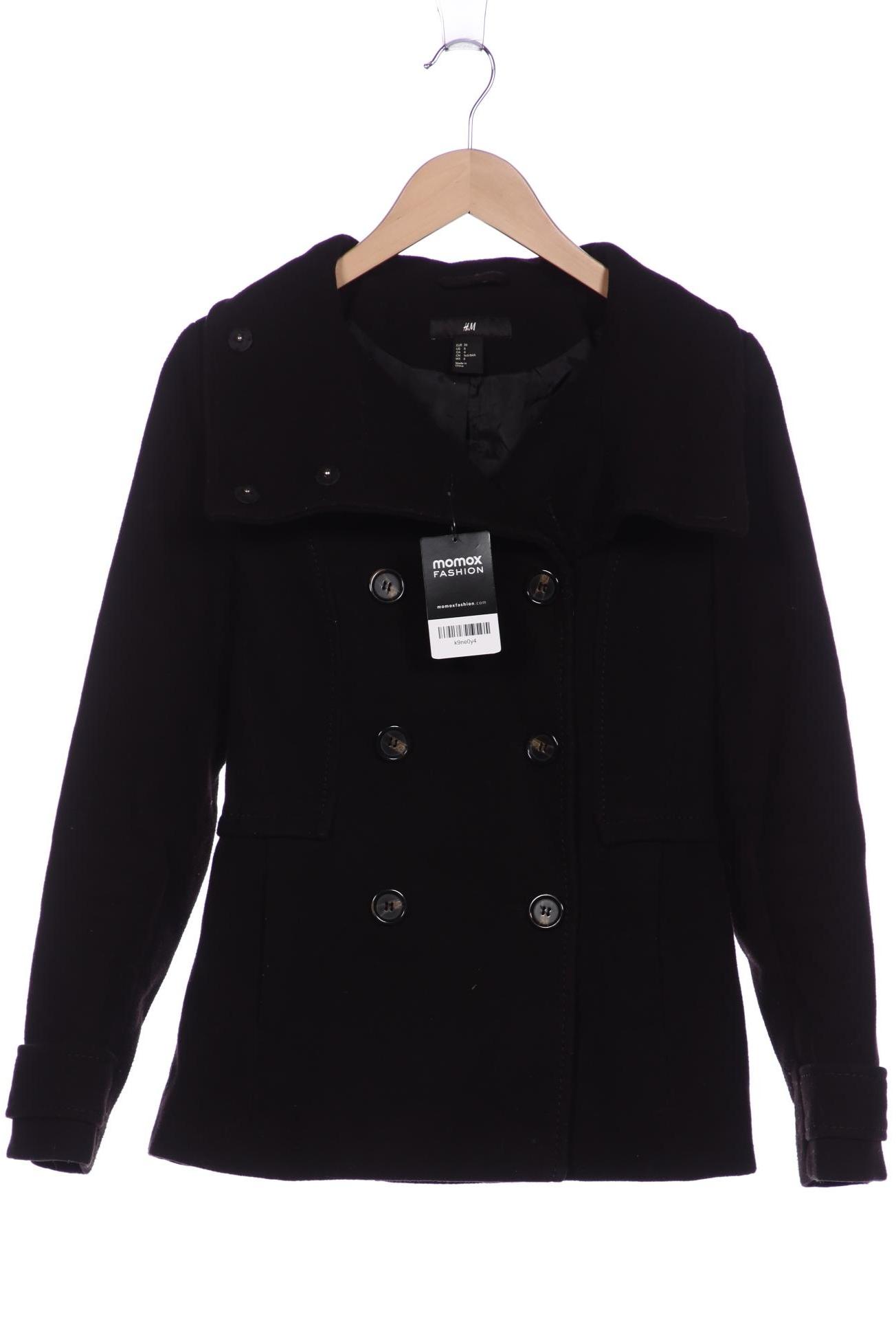 

H&M Damen Jacke, schwarz, Gr. 36