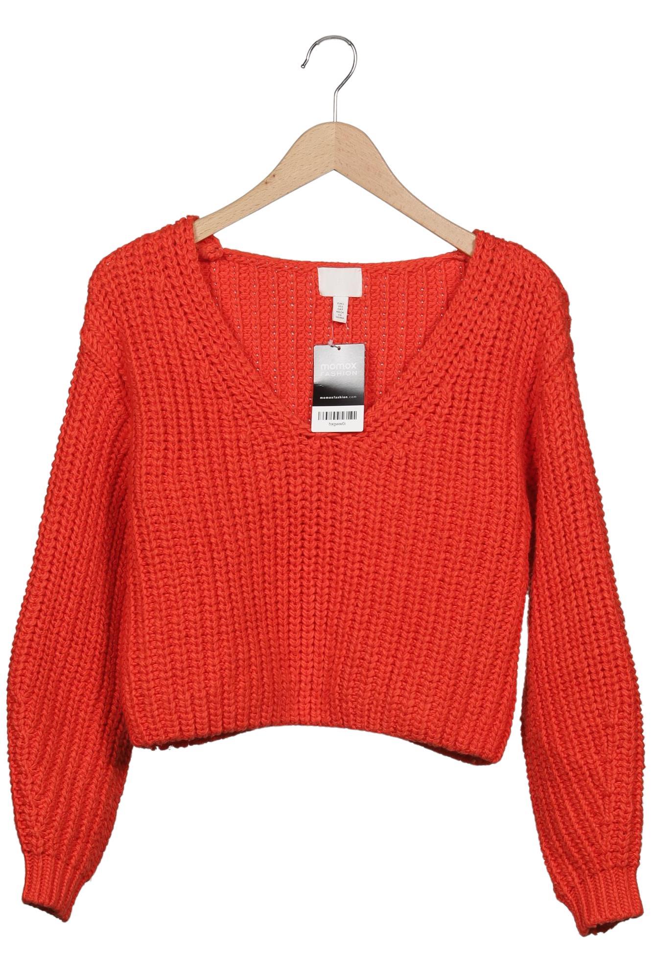 

H&M Damen Pullover, rot, Gr. 36