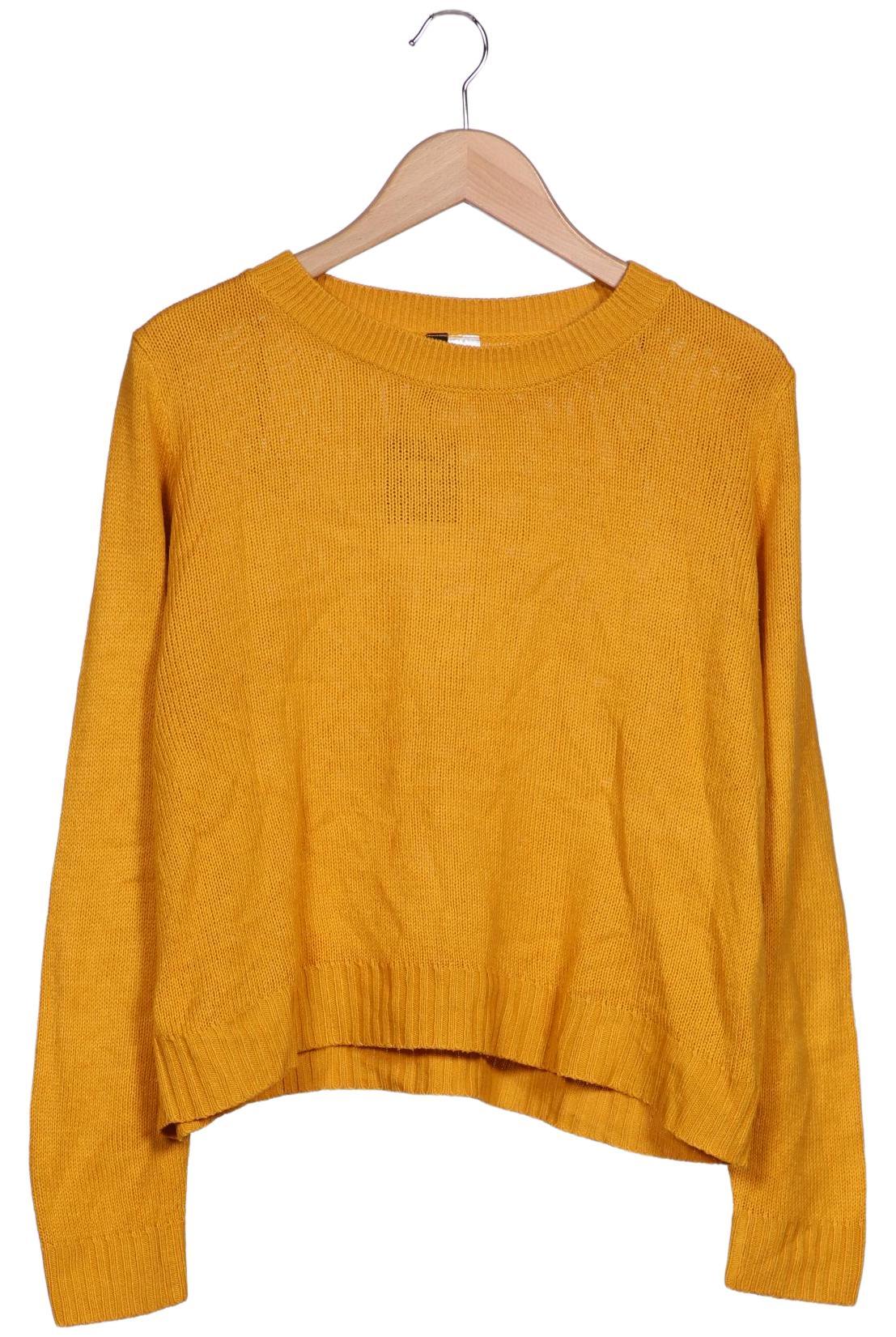 

H&M Damen Pullover, gelb, Gr. 38