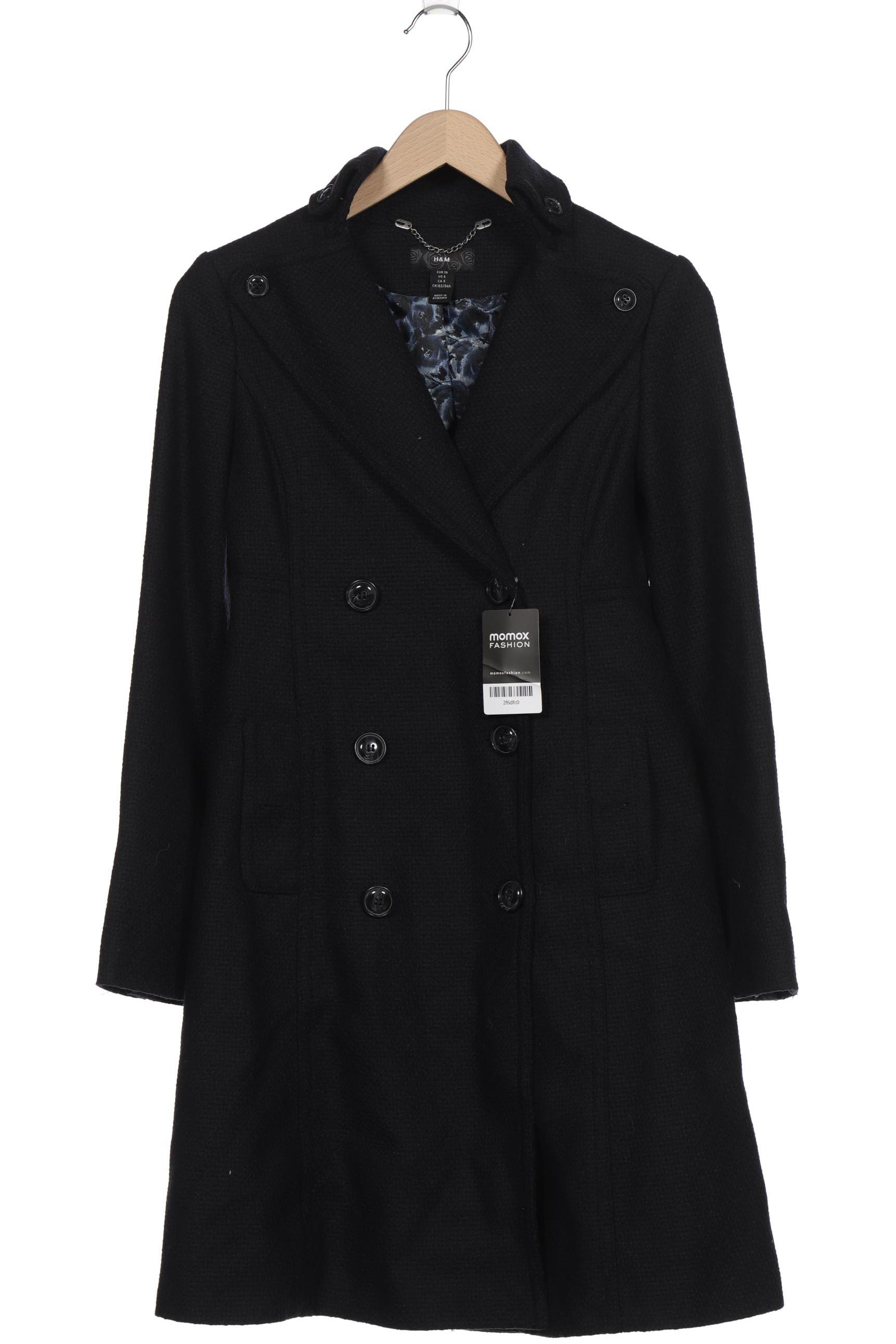 

H&M Damen Mantel, schwarz, Gr. 36