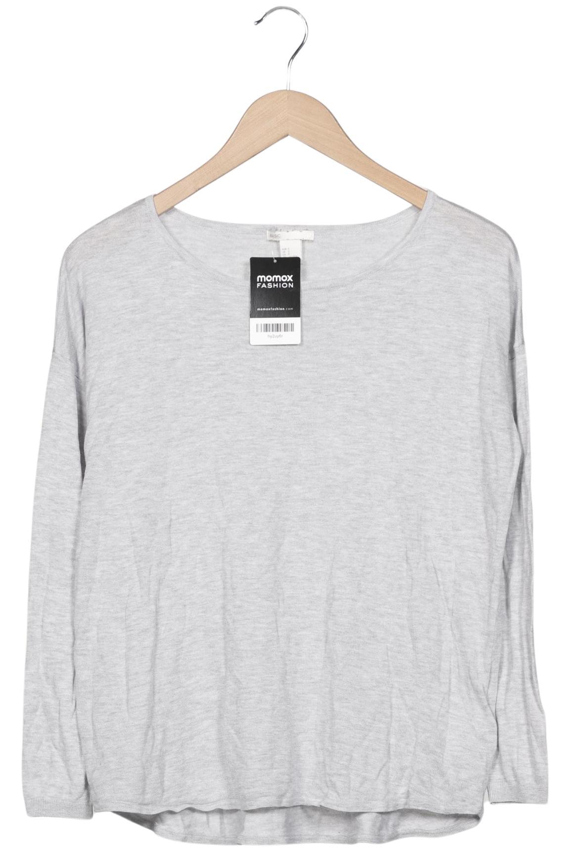 

H&M Damen Langarmshirt, grau, Gr. 36